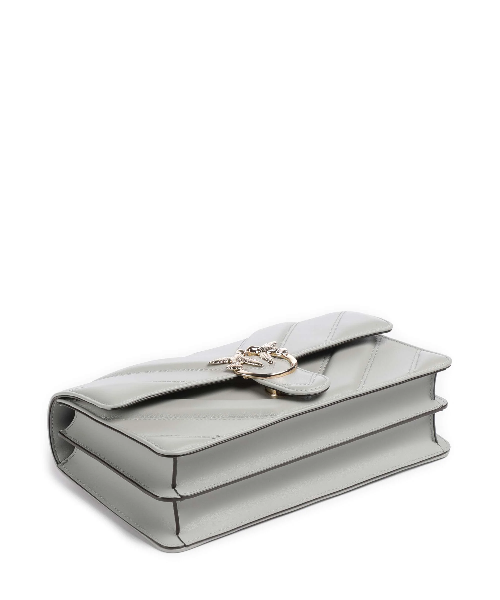 Pinko Love One Classic Sac porté épaule grigio perla/gold mordore - Image 6