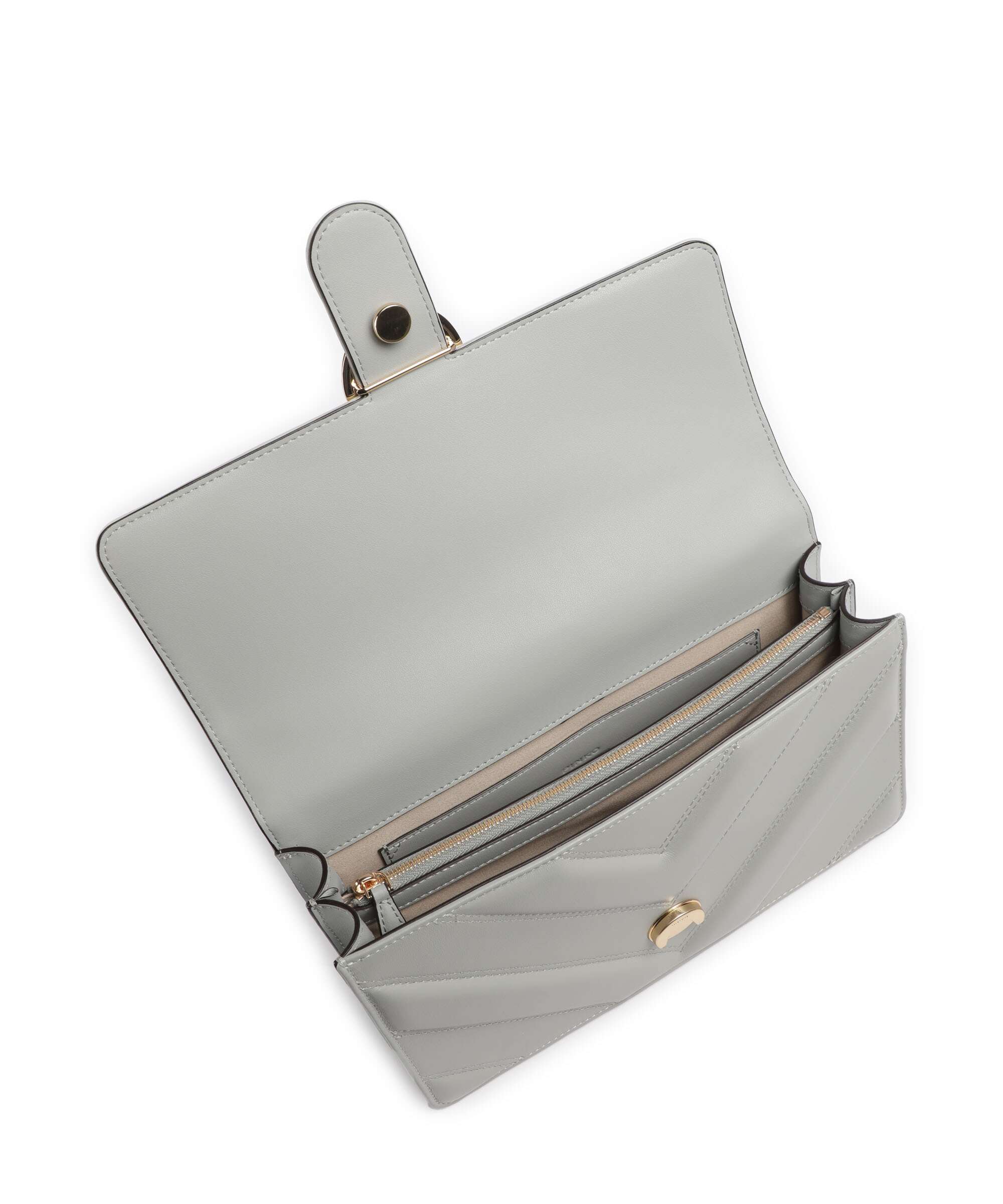 Pinko Love One Classic Sac porté épaule grigio perla/gold mordore - Image 7