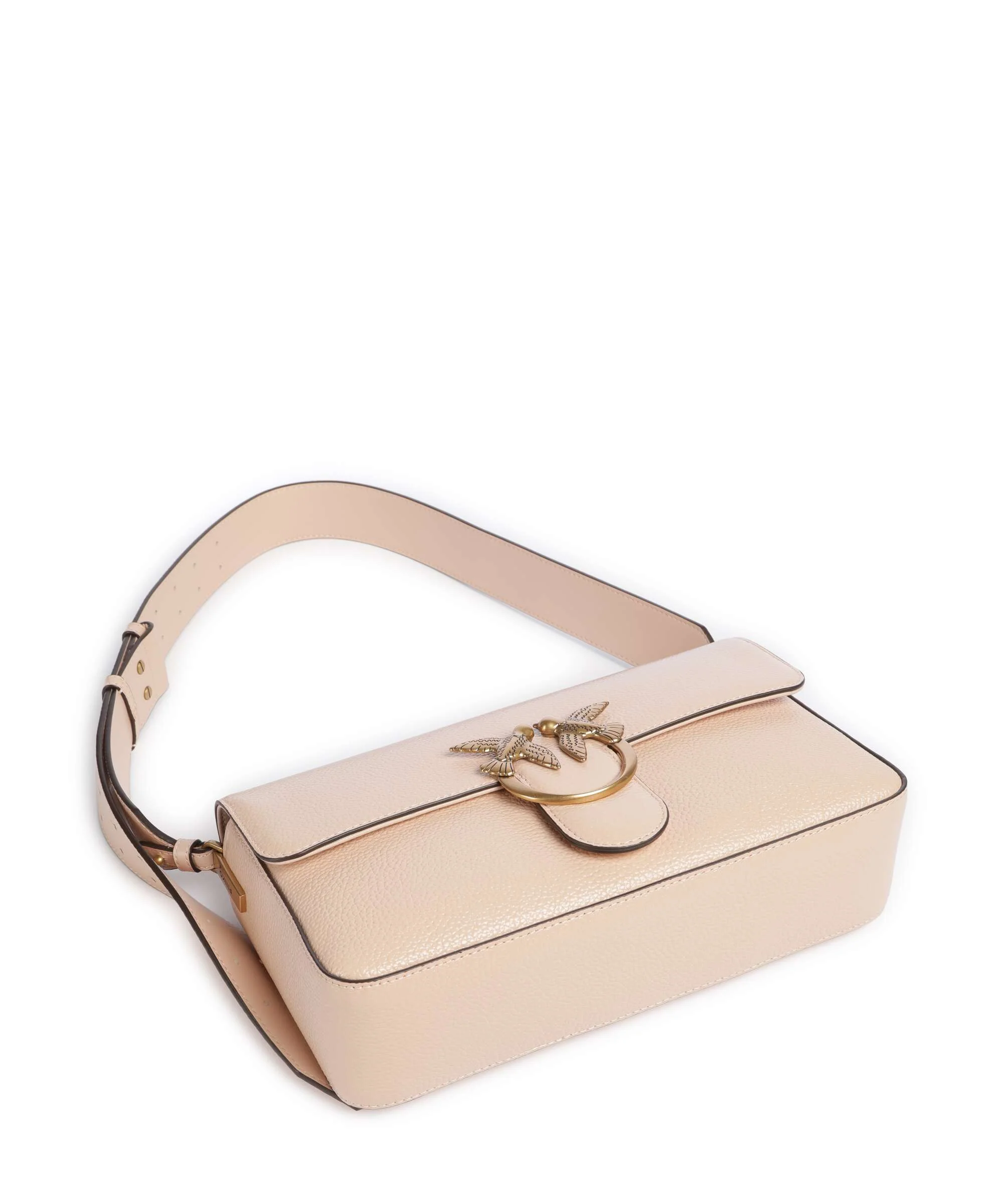 Pinko Love One Classic Slouchy Sac porté épaule light pink/antique gold - Image 5