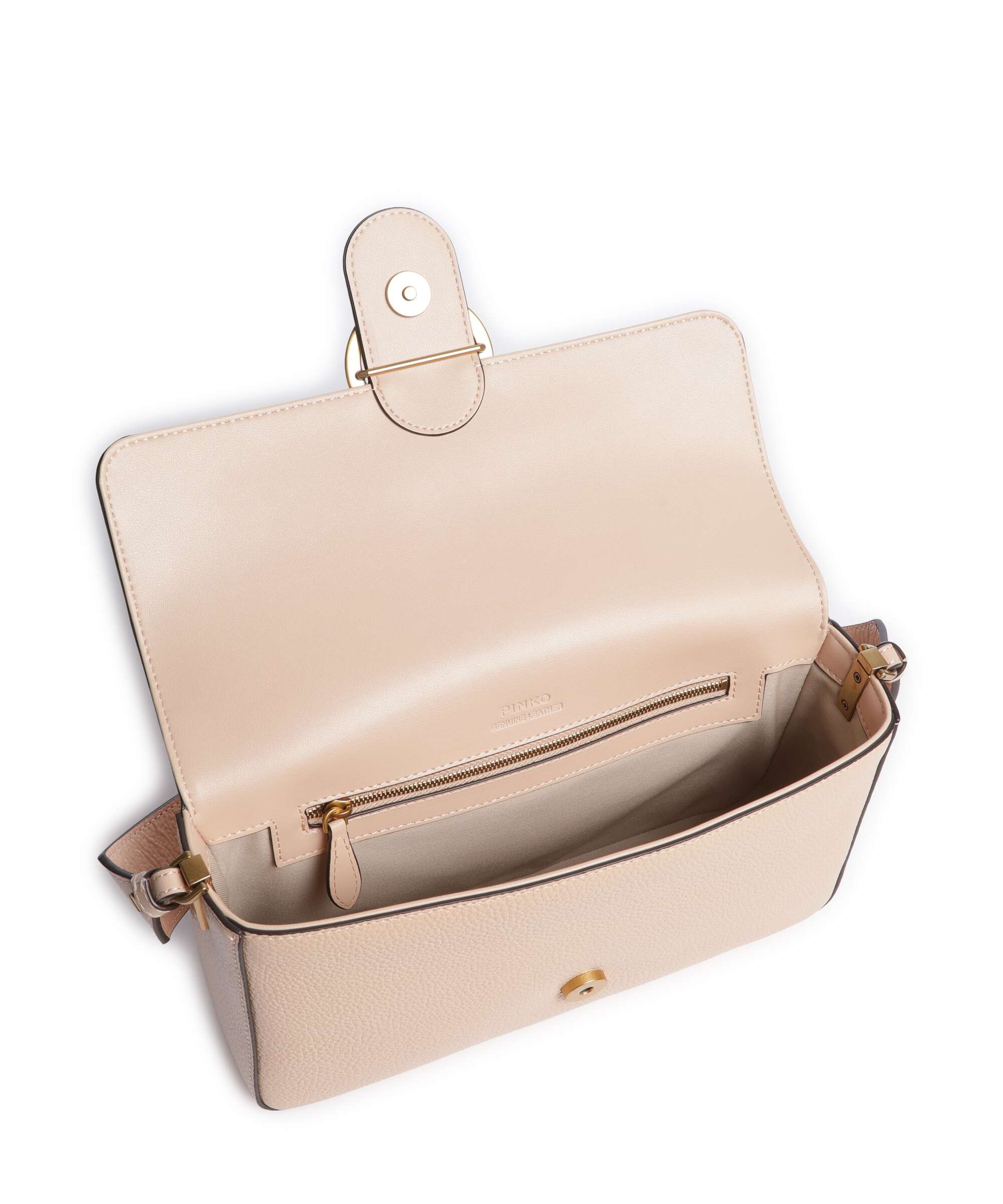 Pinko Love One Classic Slouchy Sac porté épaule light pink/antique gold - Image 6
