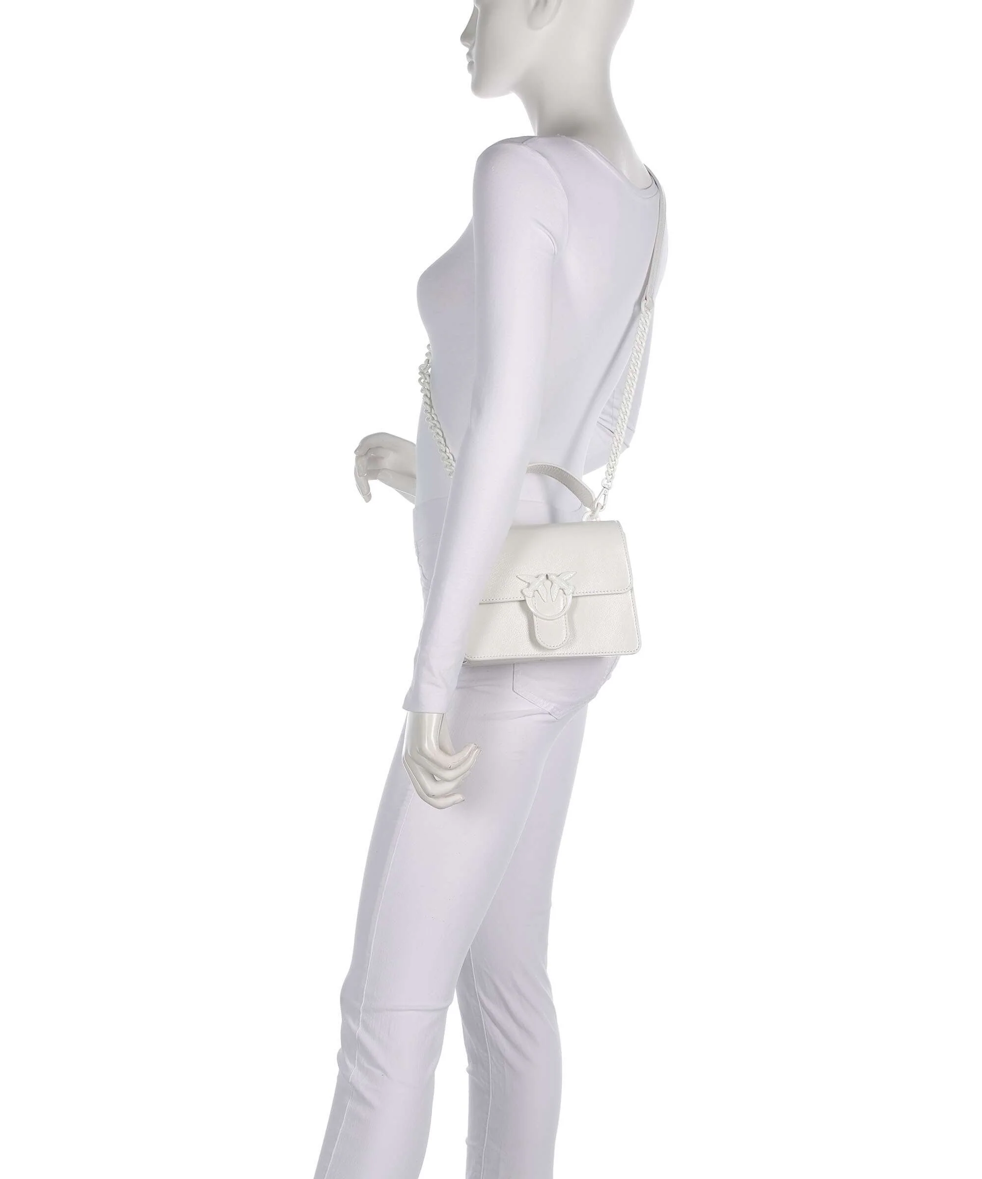 Pinko Love One Mini Sac à main bianco nembo/block color - Image 3