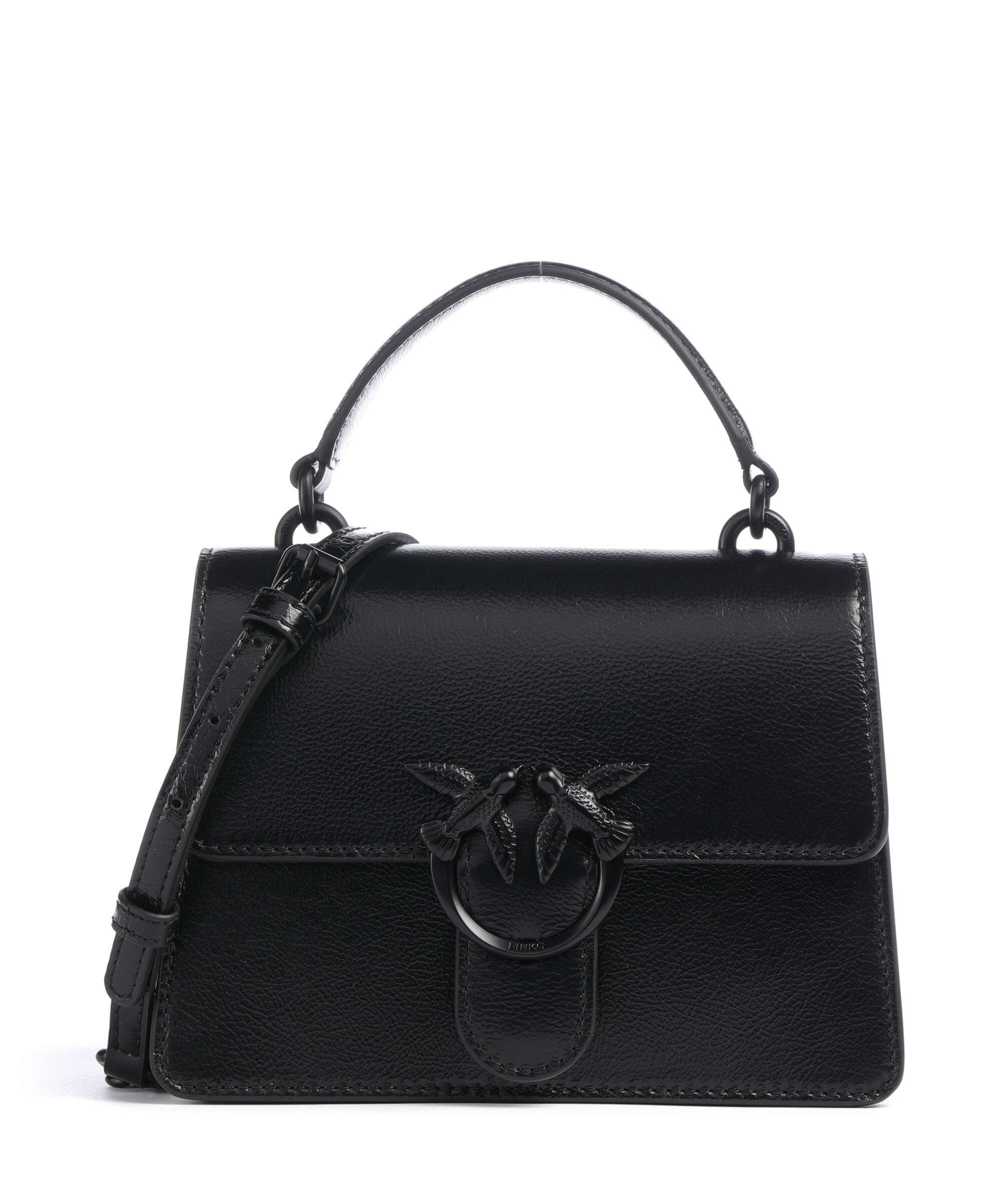 Pinko Love One Mini Sac à main nero limousine block color