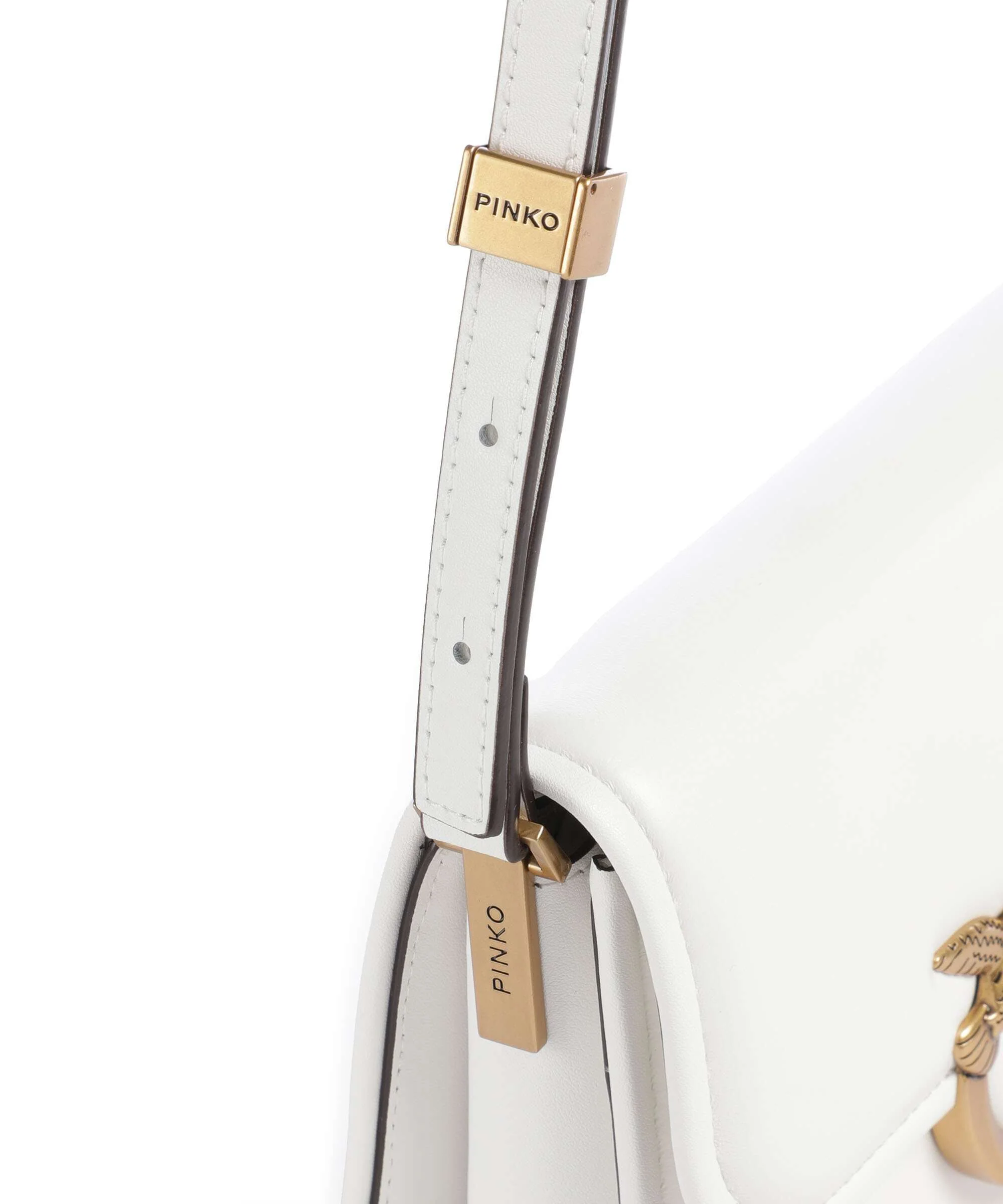 Pinko Love One Mini Sac bandoulière bianco nembo/antique gold - Image 4