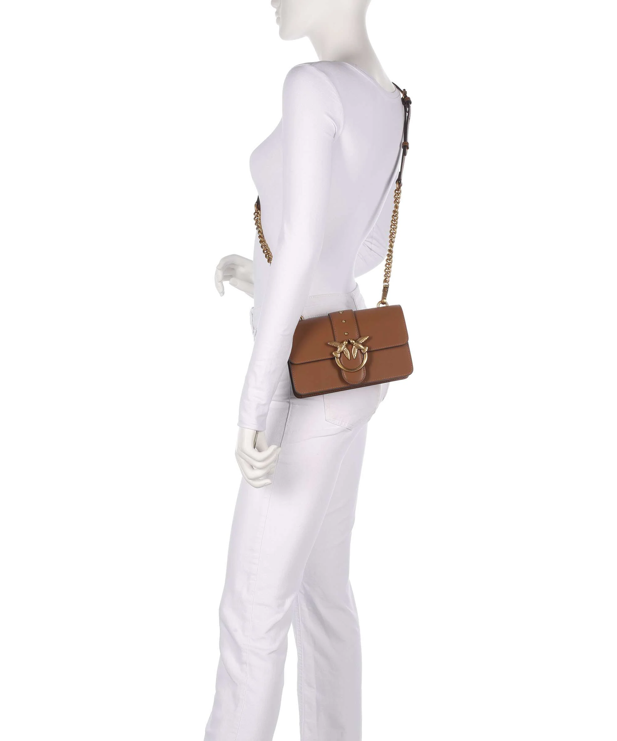 Pinko Love One Mini Sac bandoulière marrone/leone/antique gold - Image 3