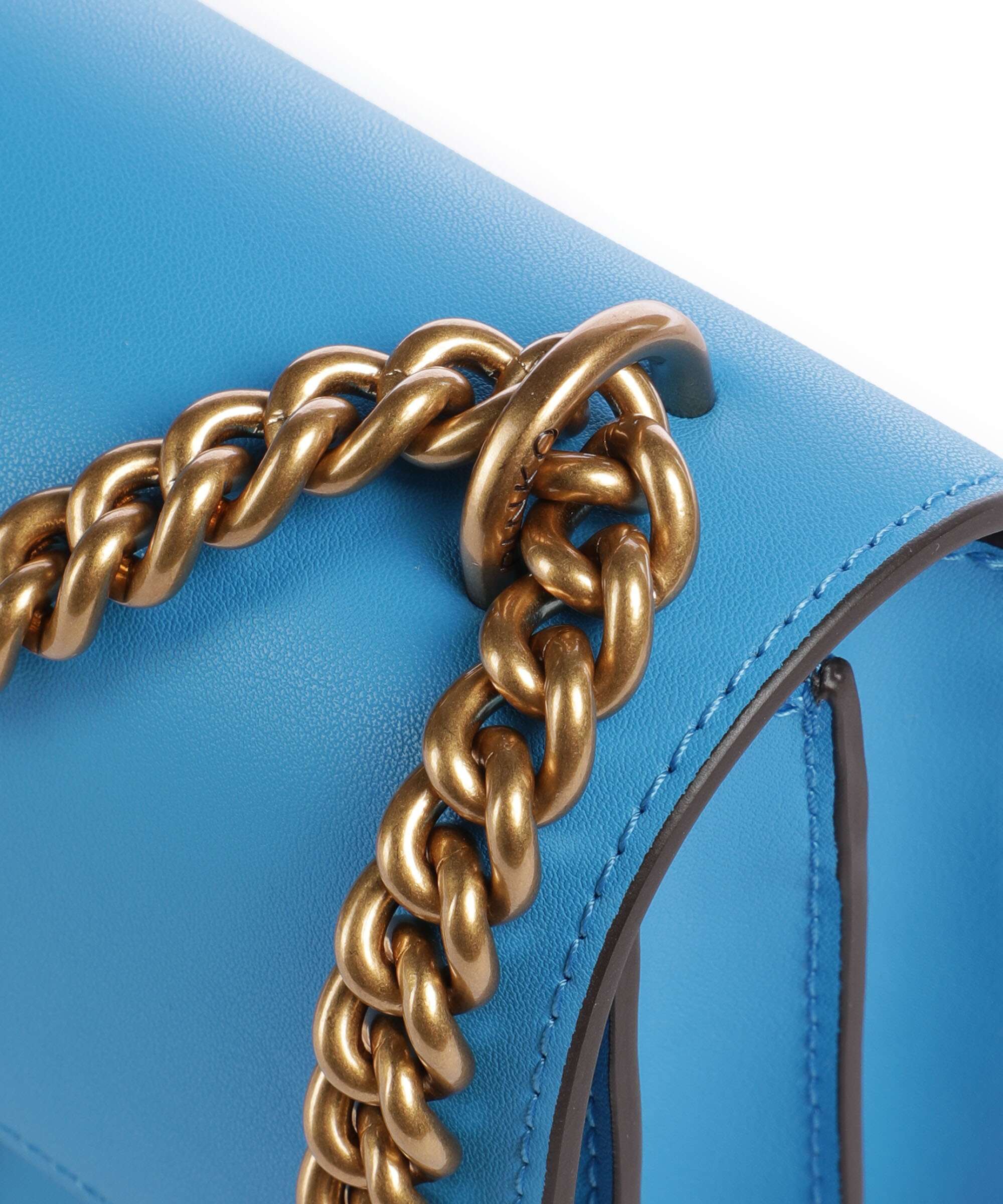 Pinko Love One Mini Sac porté épaule azzurro dresda/antique gold - Image 5