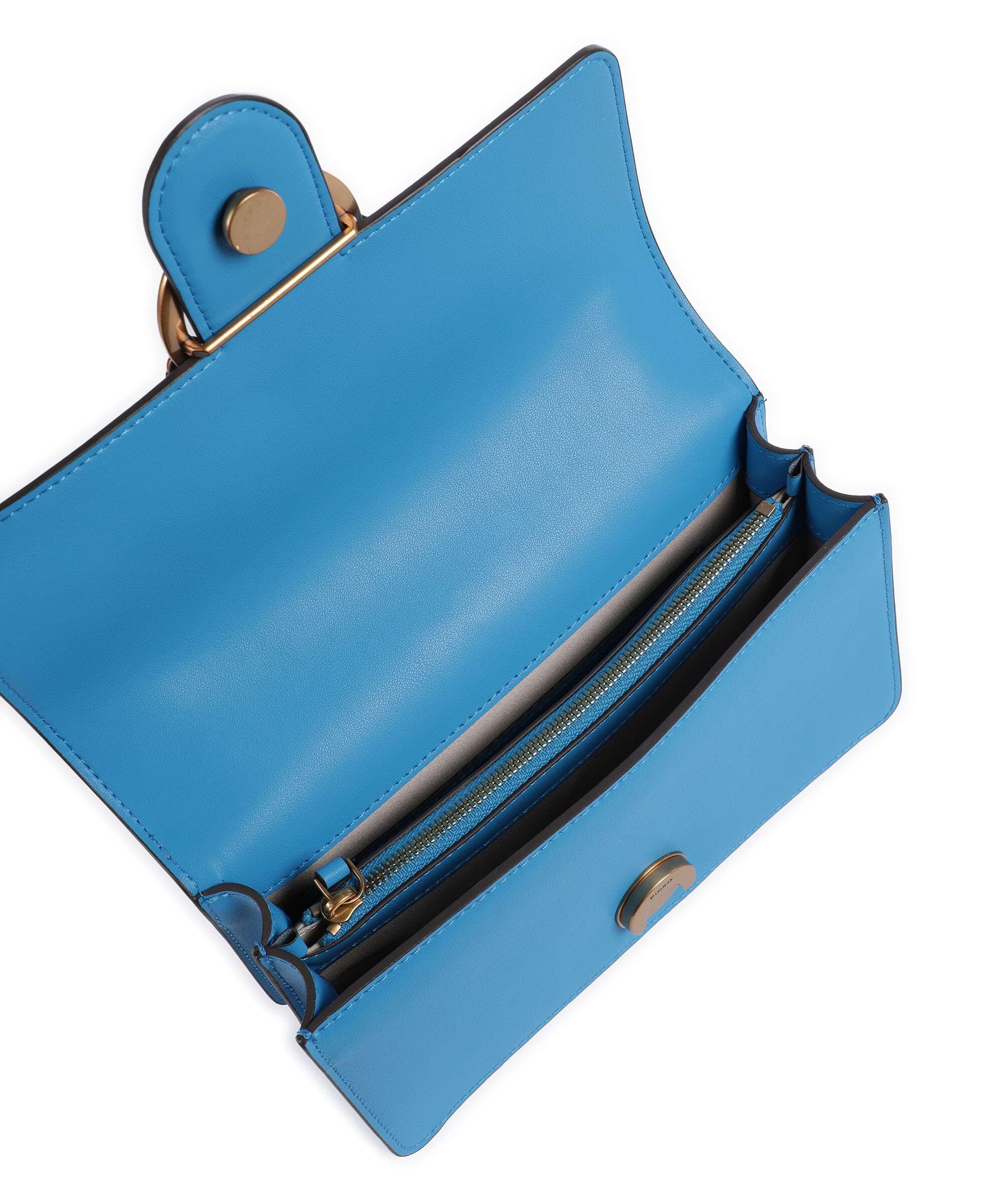 Pinko Love One Mini Sac porté épaule azzurro dresda/antique gold - Image 7