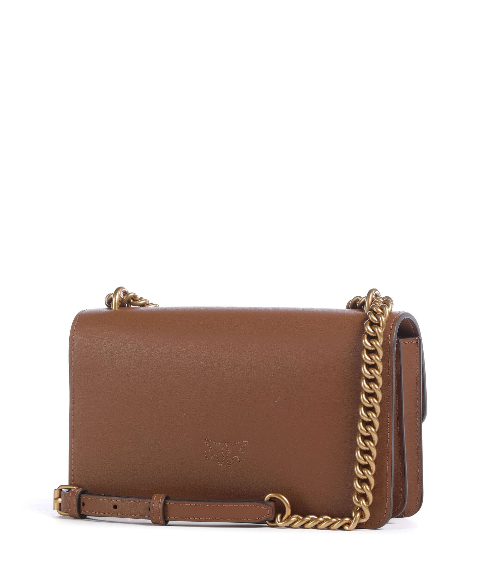 Pinko Love One Mini Sac porté épaule marrone/leone/antique gold - Image 2