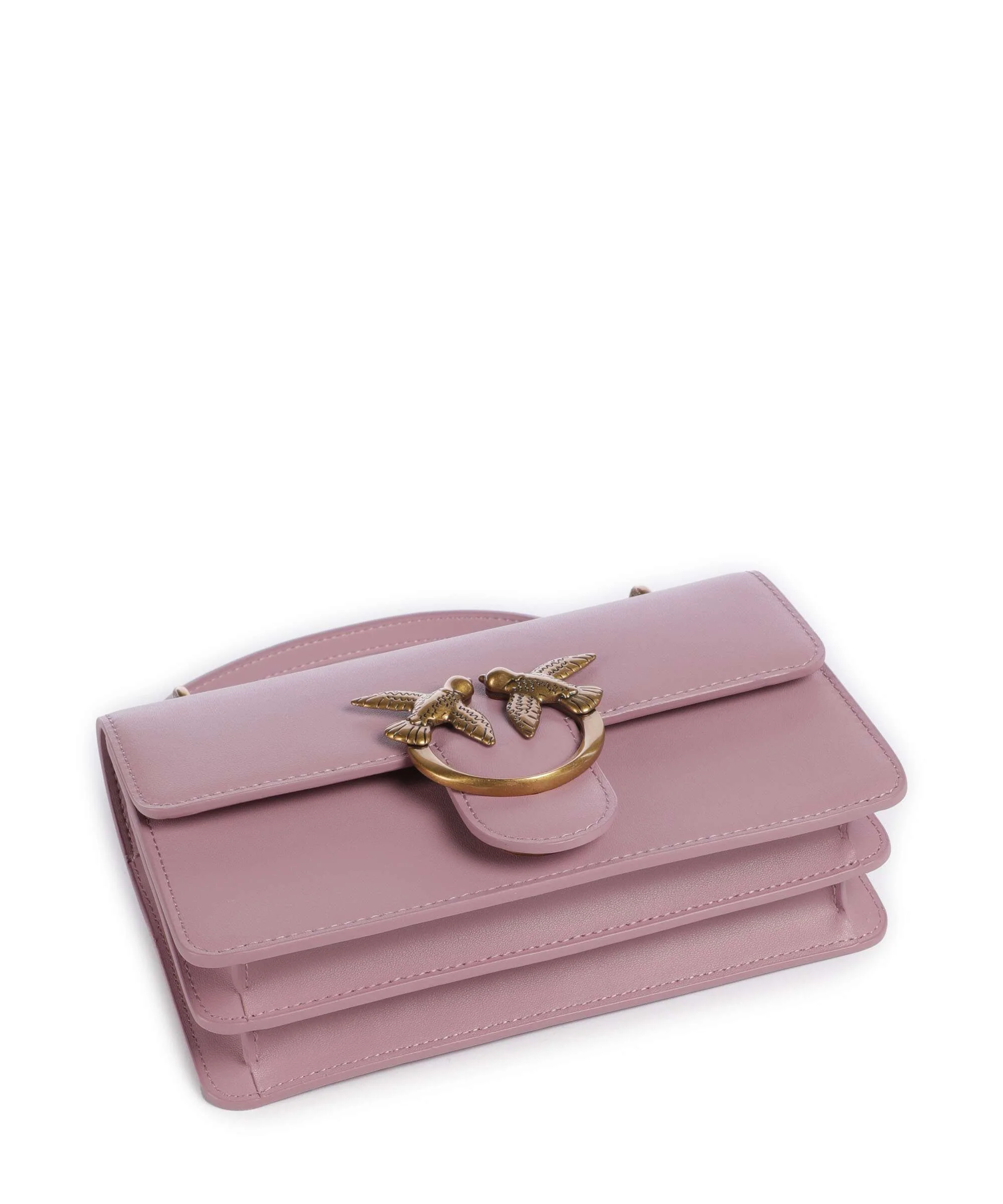 Pinko Love One Mini Sac porté épaule viola/antique gold - Image 6