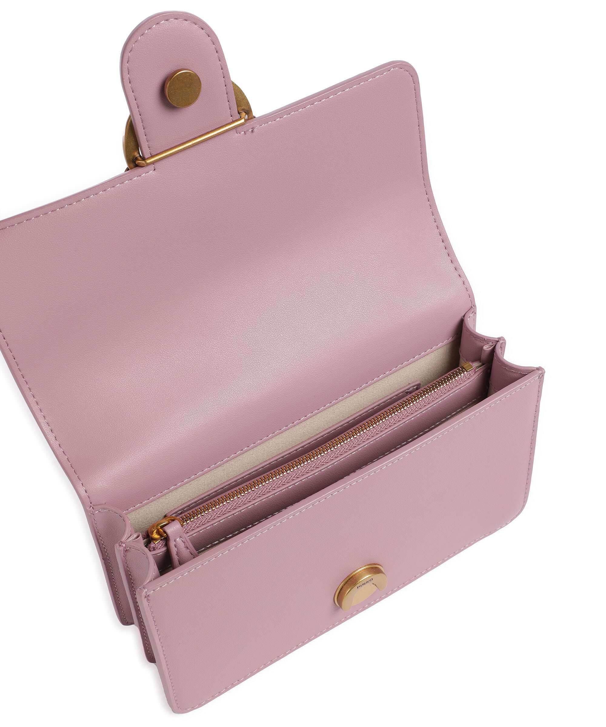 Pinko Love One Mini Sac porté épaule viola/antique gold - Image 7