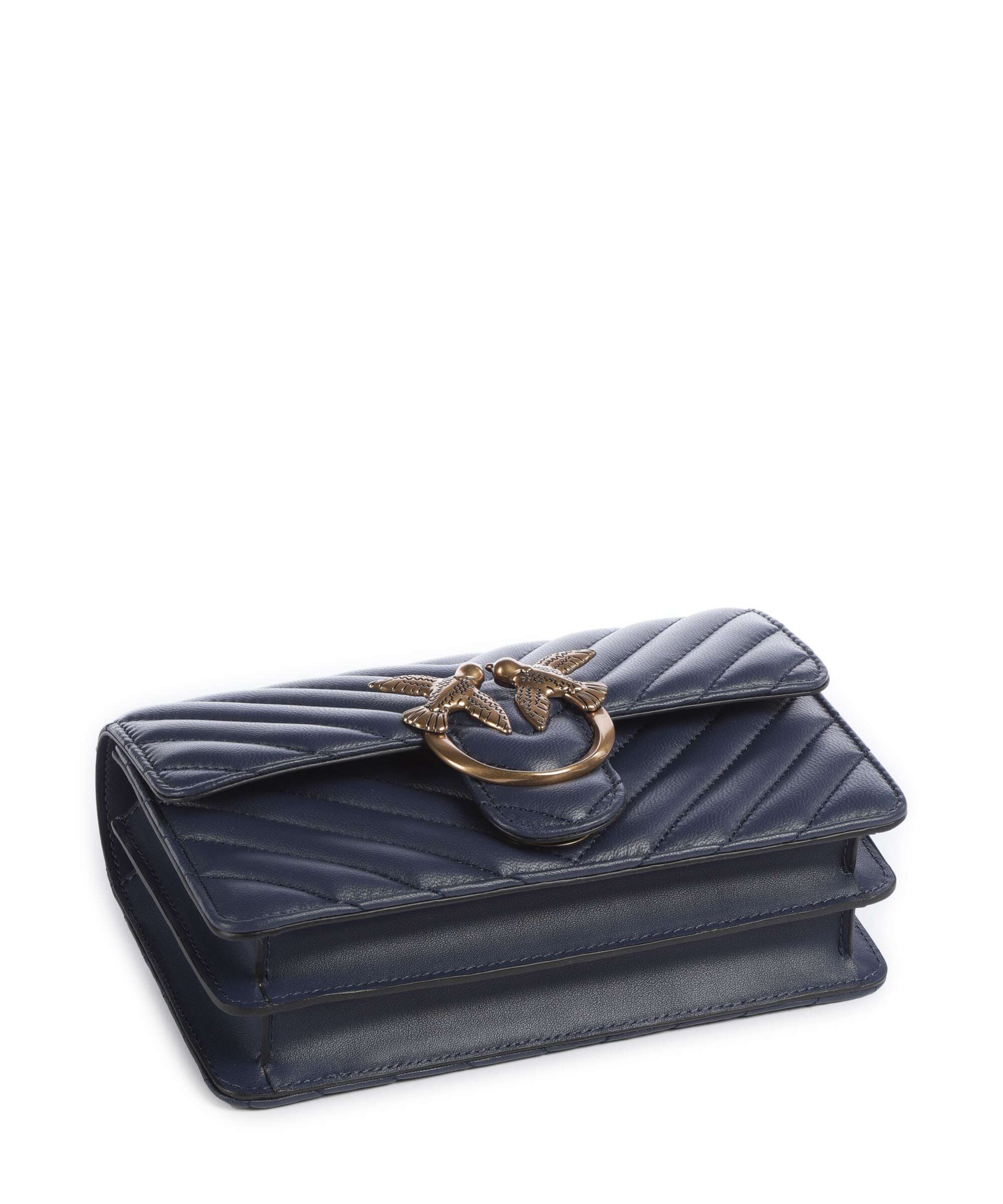 Pinko Love One Mini Sac porté épaule blu indaco ombroso/antique gold - Image 6