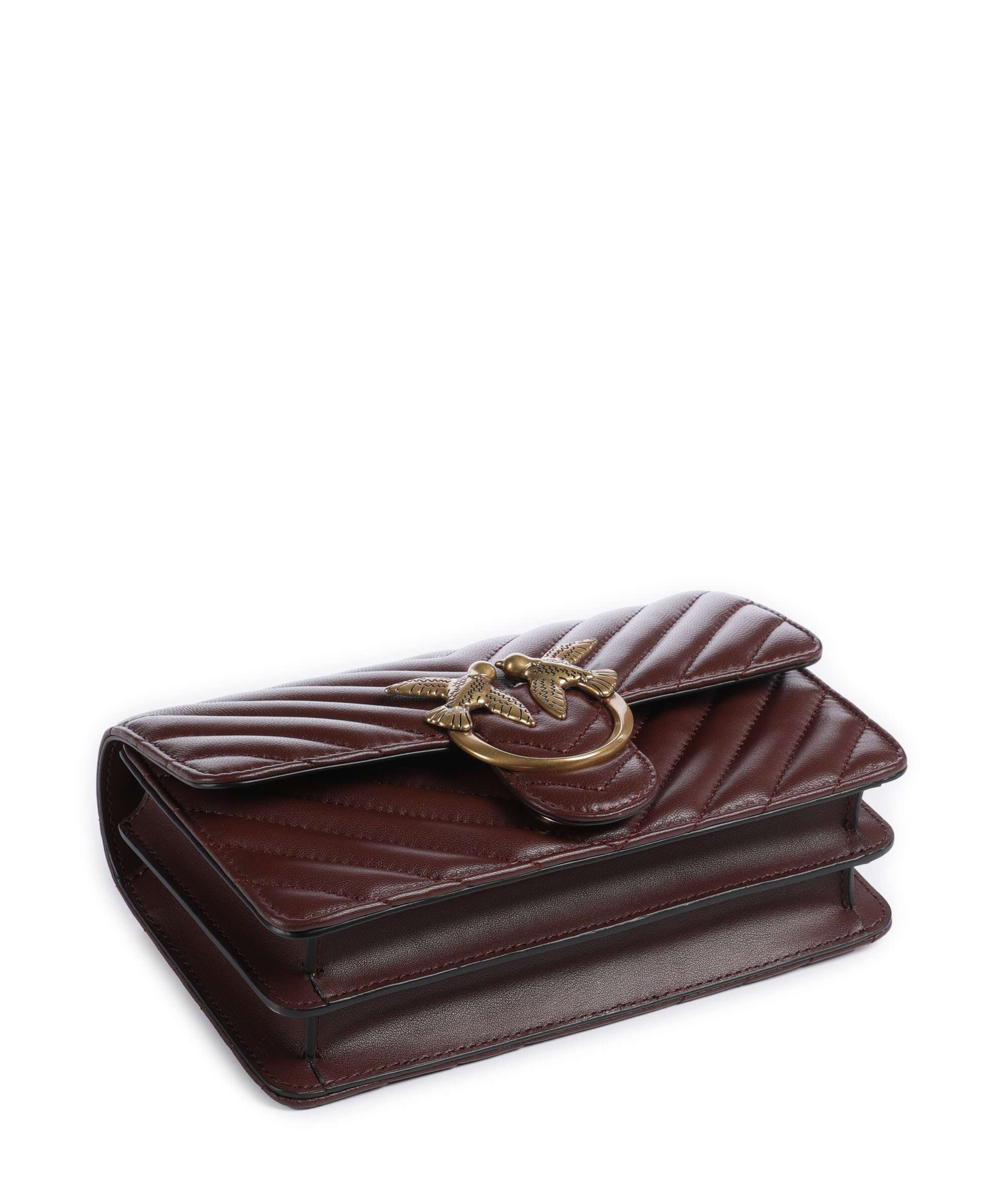 Pinko Love One Mini Sac porté épaule burgundy wine/antique gold - Image 6