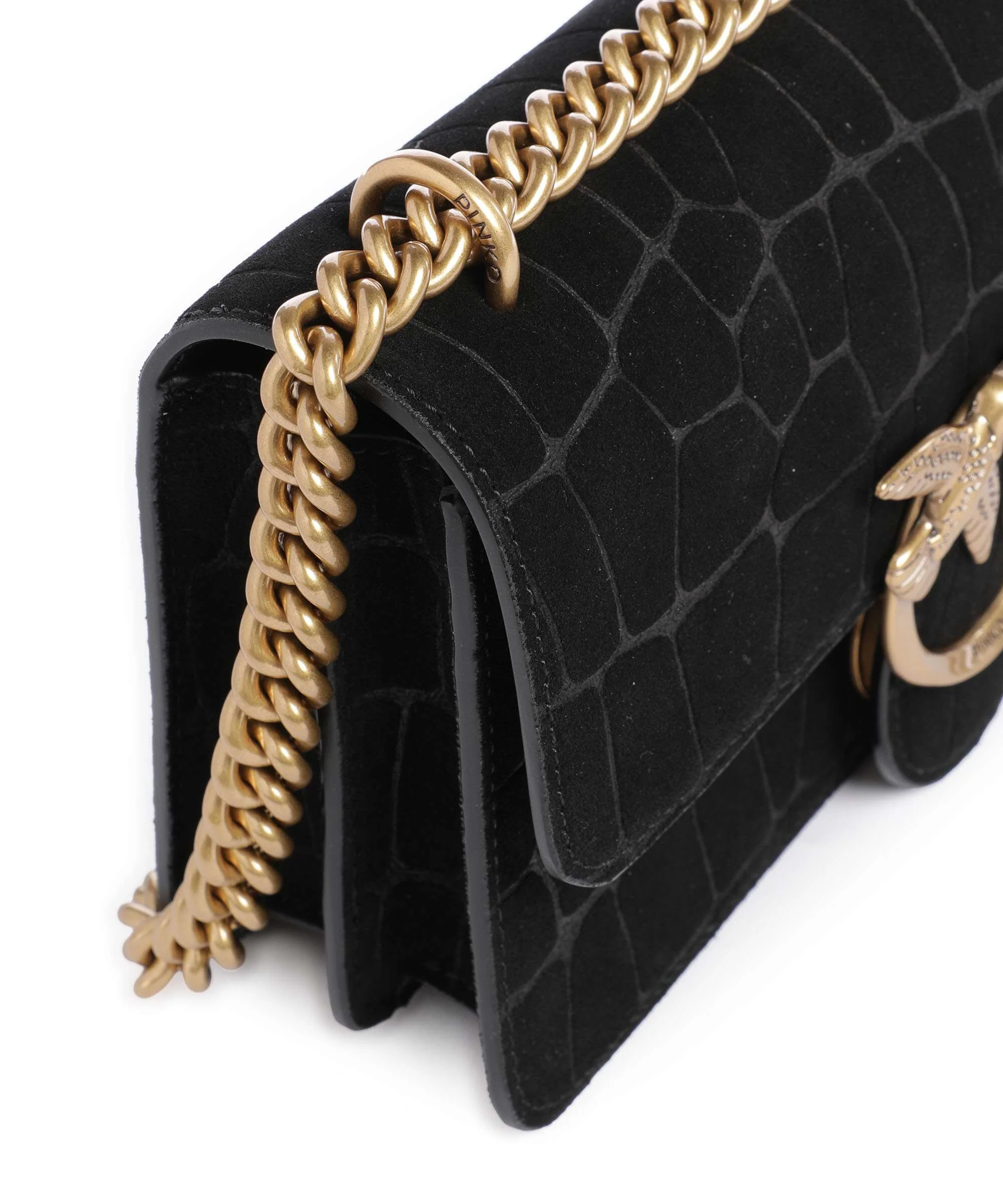 Pinko Love One Mini Sac porté épaule nero/antique gold - Image 5