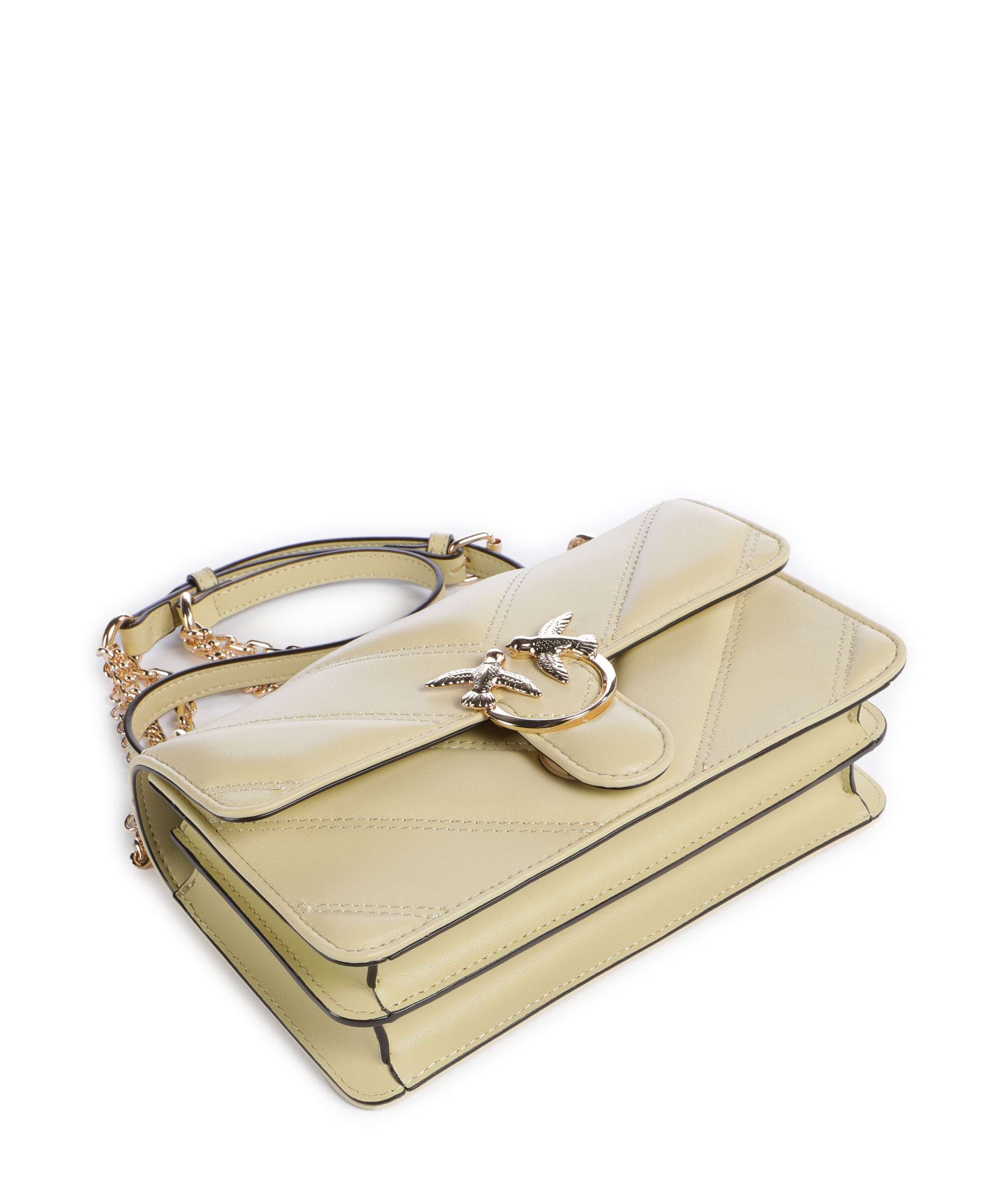 Pinko Love One Mini Sac porté épaule giallo pastinaca/gold mordore - Image 5