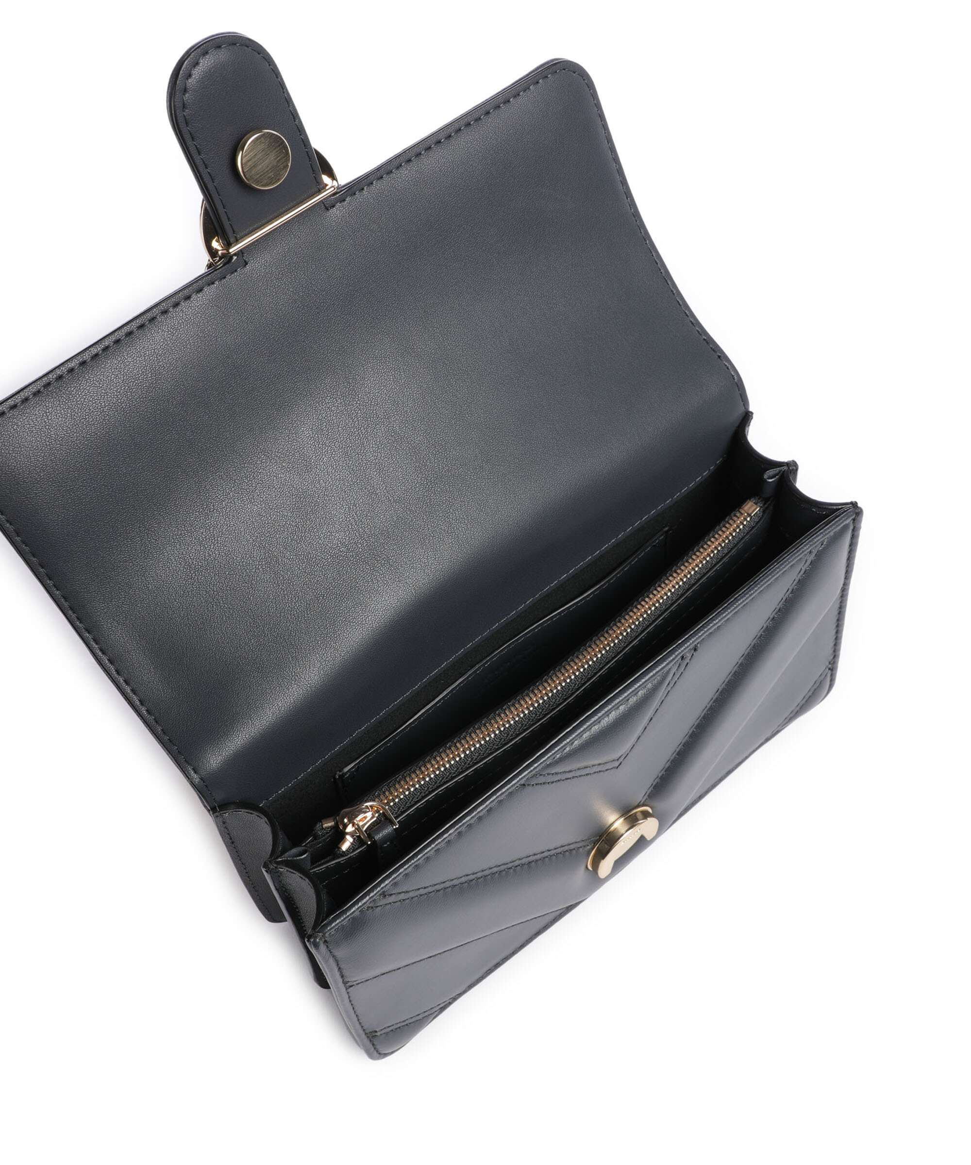 Pinko Love One Mini Sac porté épaule grigio asfalto/oro mordore - Image 6