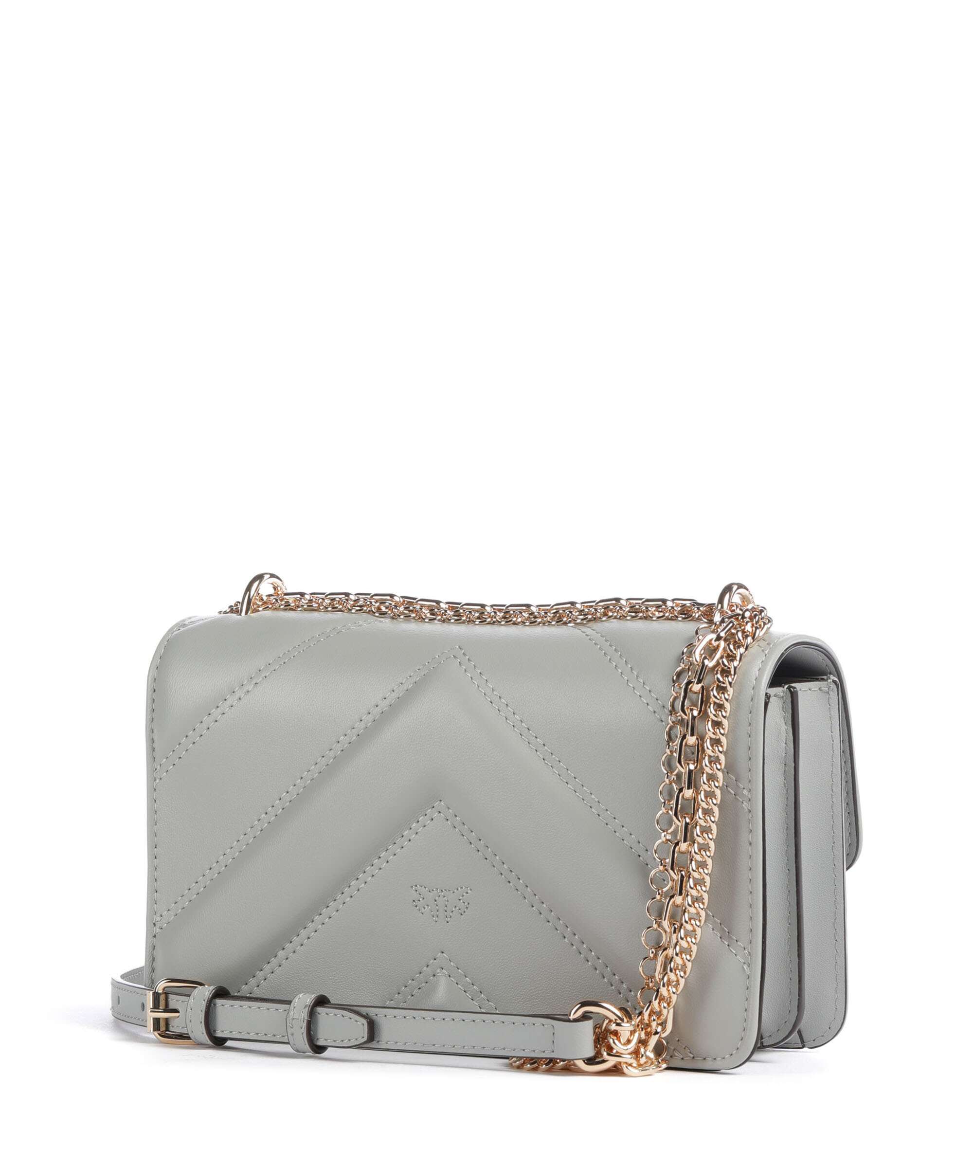 Pinko Love One Mini Sac porté épaule grigio perla/gold mordore - Image 2
