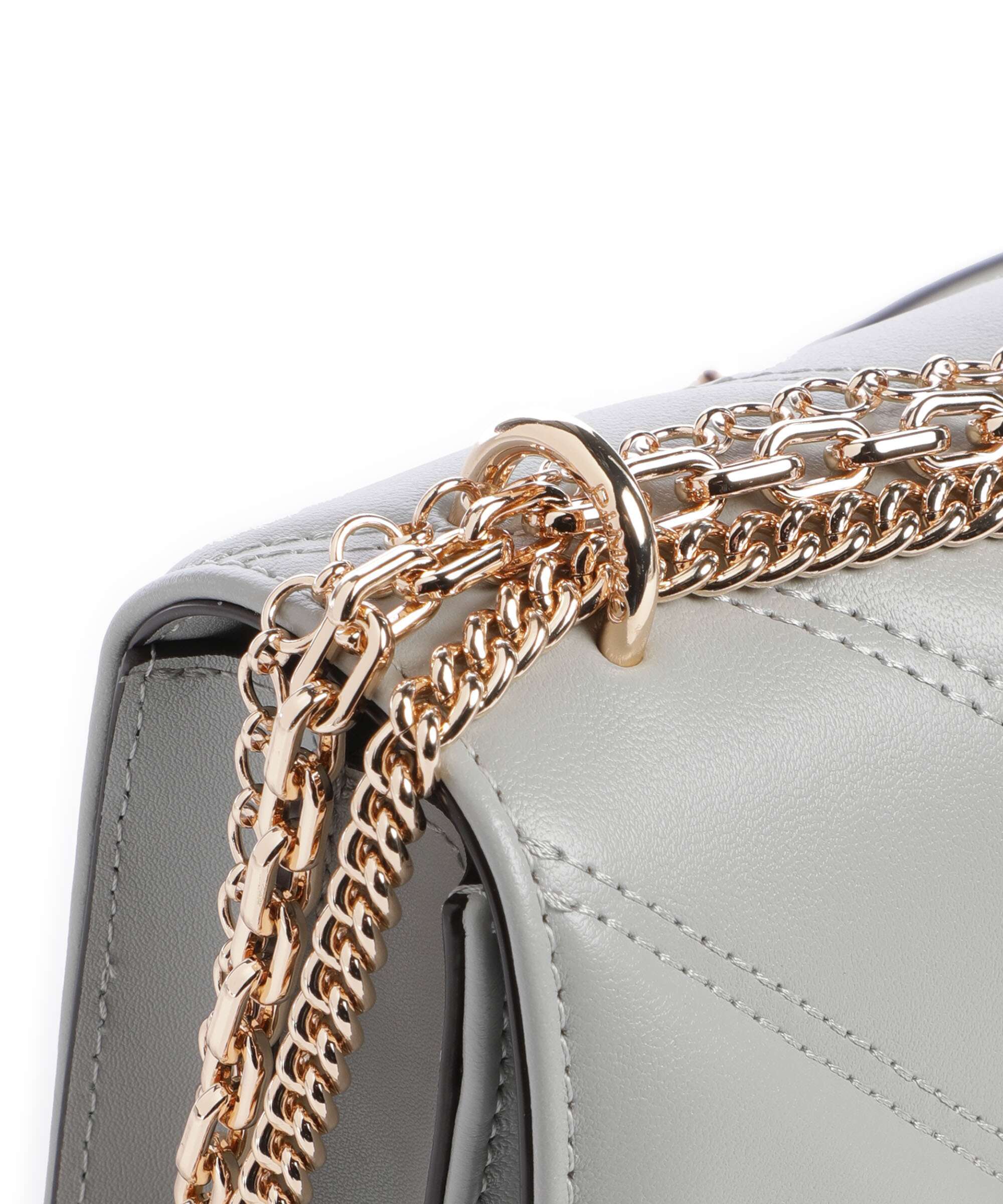 Pinko Love One Mini Sac porté épaule grigio perla/gold mordore - Image 4