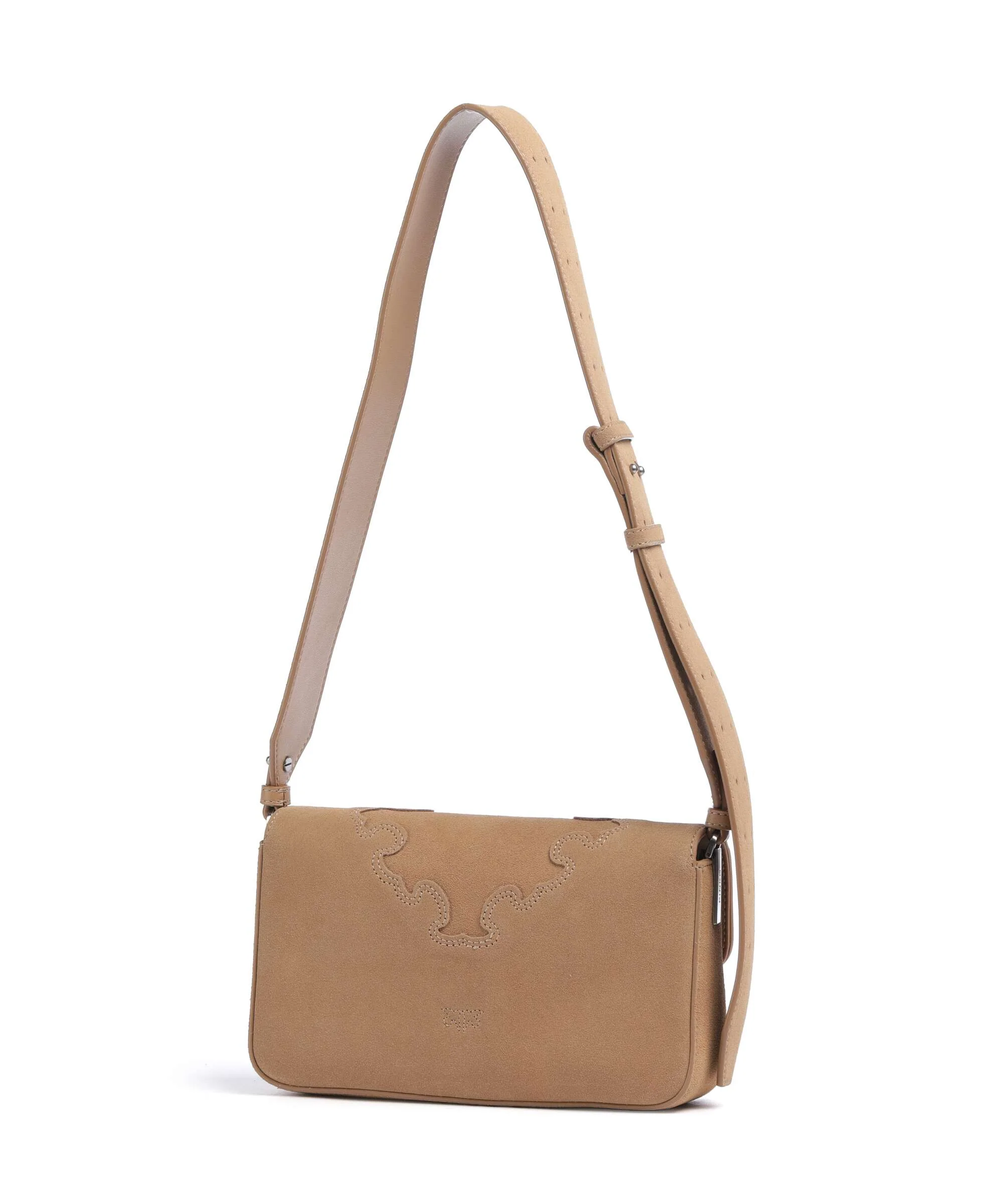 Pinko Love One Mini Slouchy Sac bandoulière beige/scoiattolo/old silver - Image 2