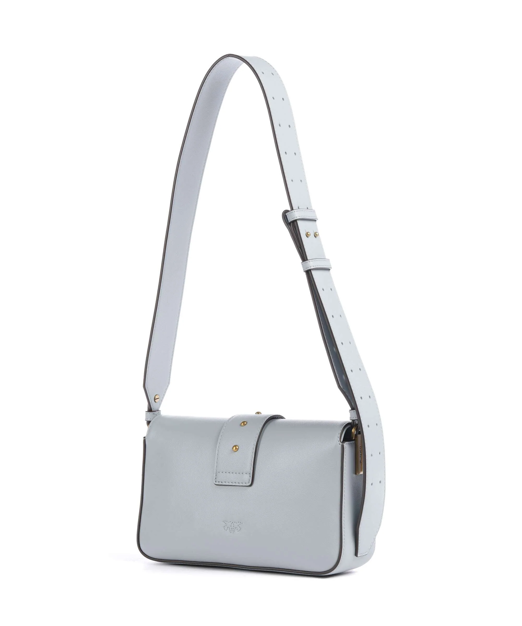Pinko Love One Mini Slouchy Sac porté épaule azzurro celeste/antique gold - Image 2