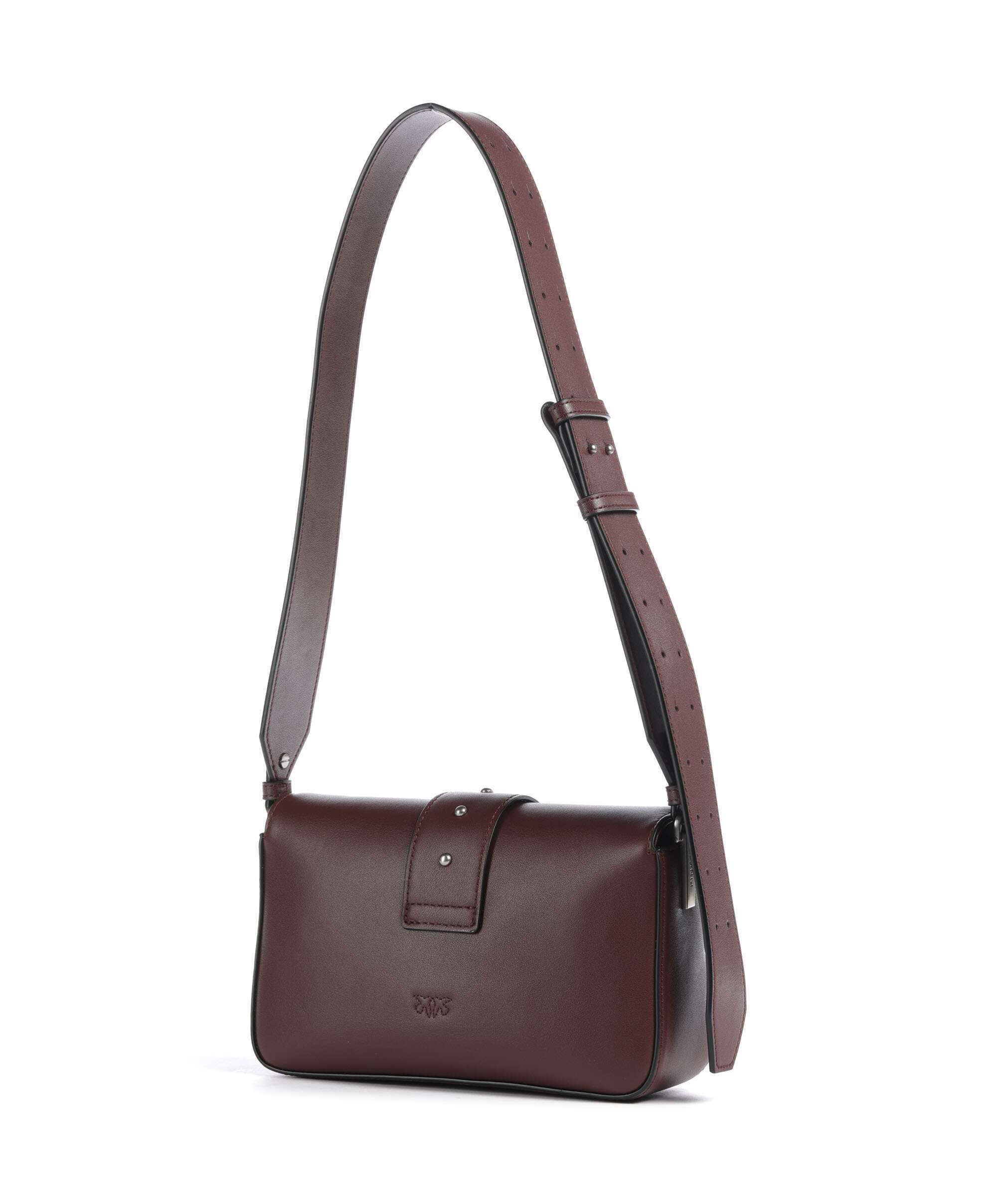 Pinko Love One Mini Slouchy Sac porté épaule burgundy wine/old silver - Image 2