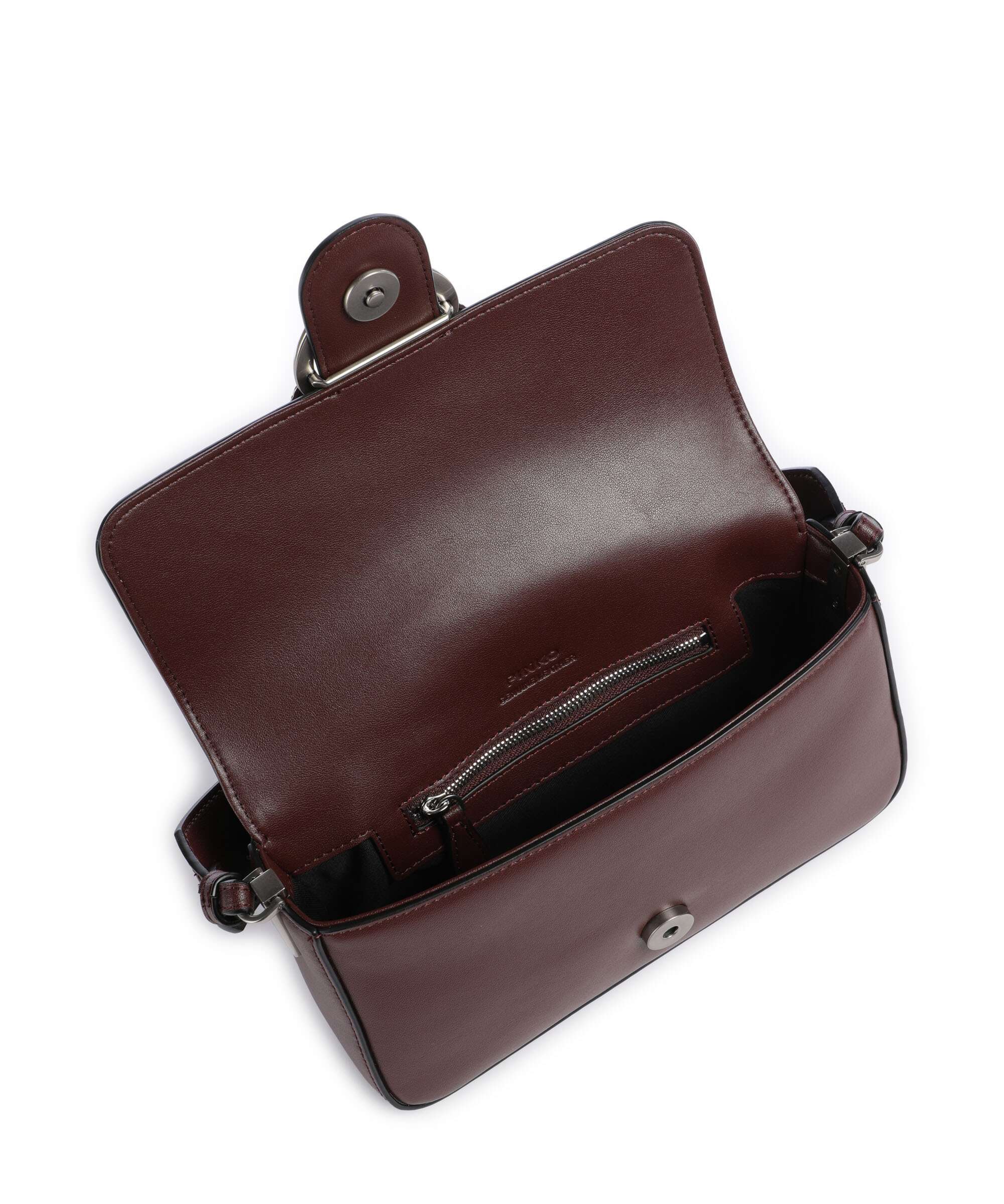 Pinko Love One Mini Slouchy Sac porté épaule burgundy wine/old silver - Image 7