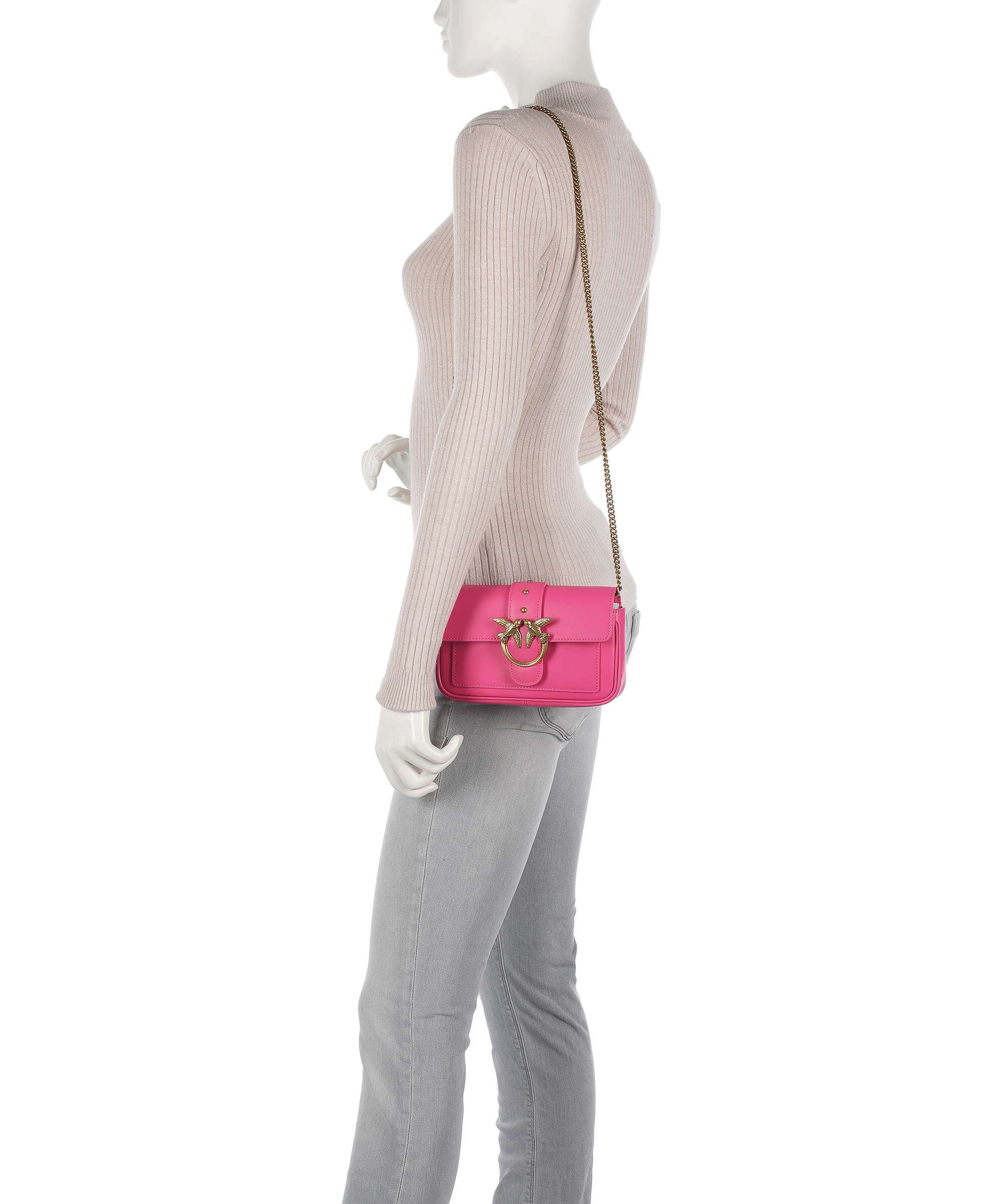Pinko Love One Pocket Sac bandoulière barbabietola/antique gold - Image 3