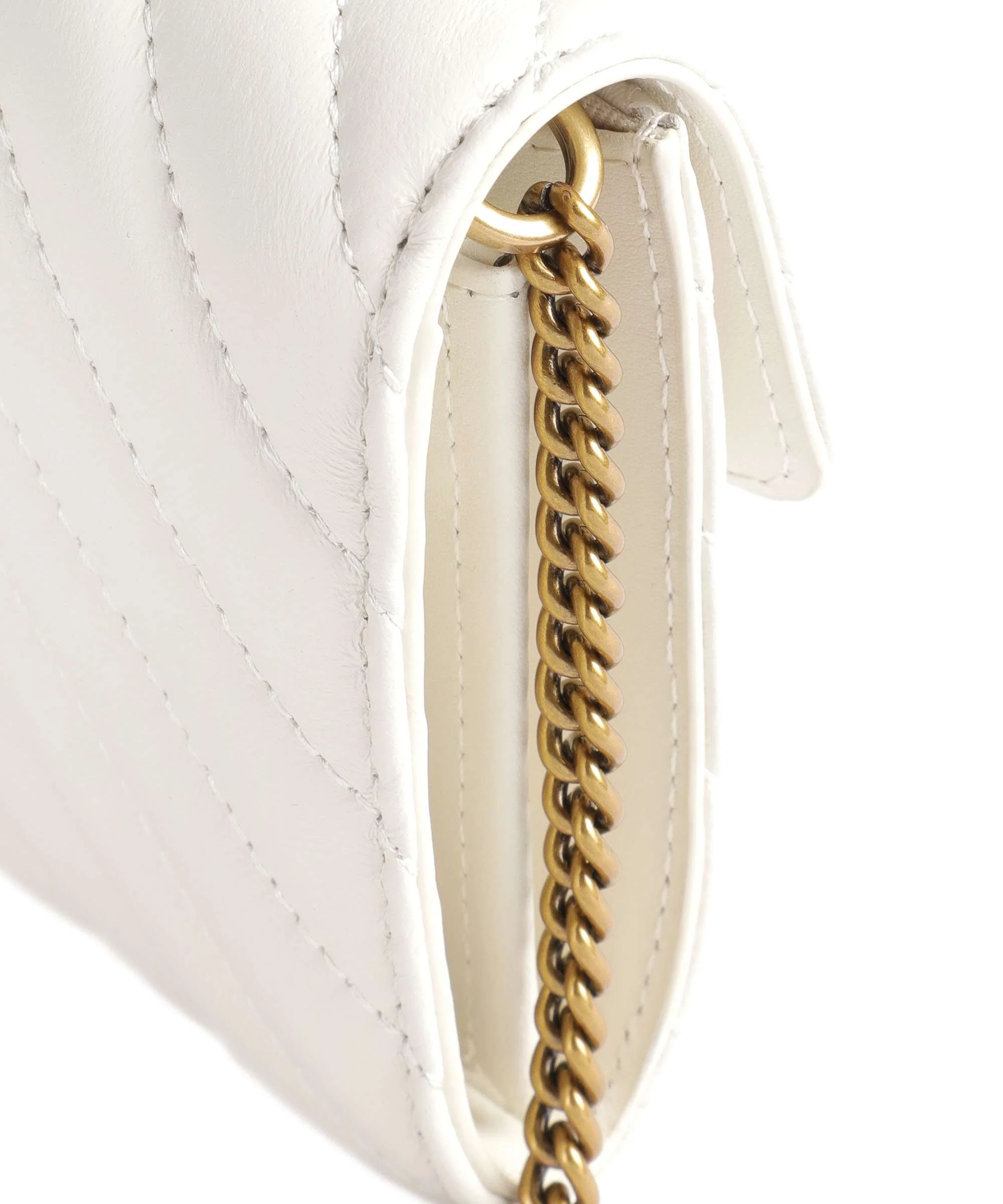 Pinko Love One Portefeuille bianco seta/antique gold - Image 5