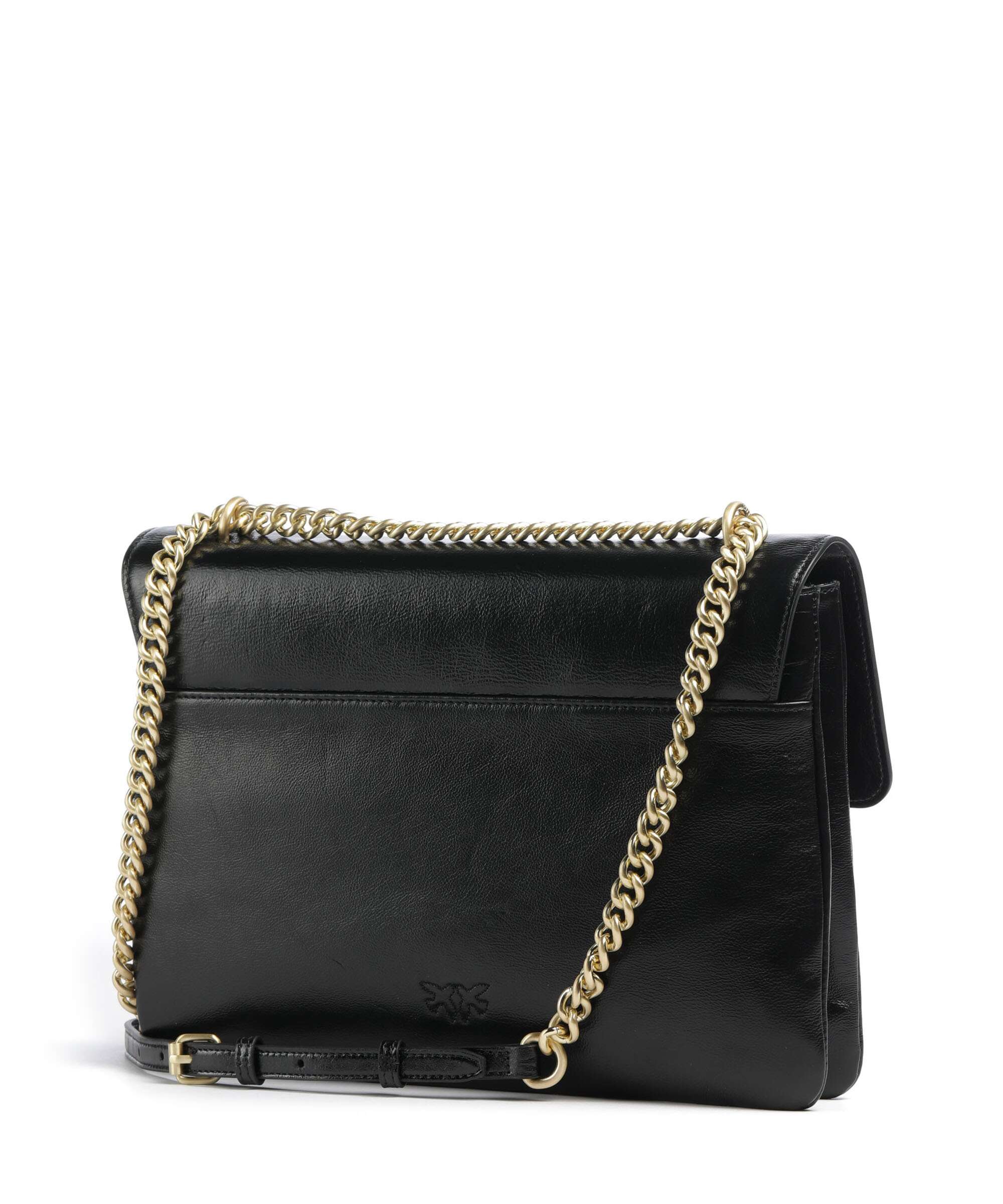 Pinko Love One Soft Big Sac porté épaule nero limousine/matt gold - Image 2