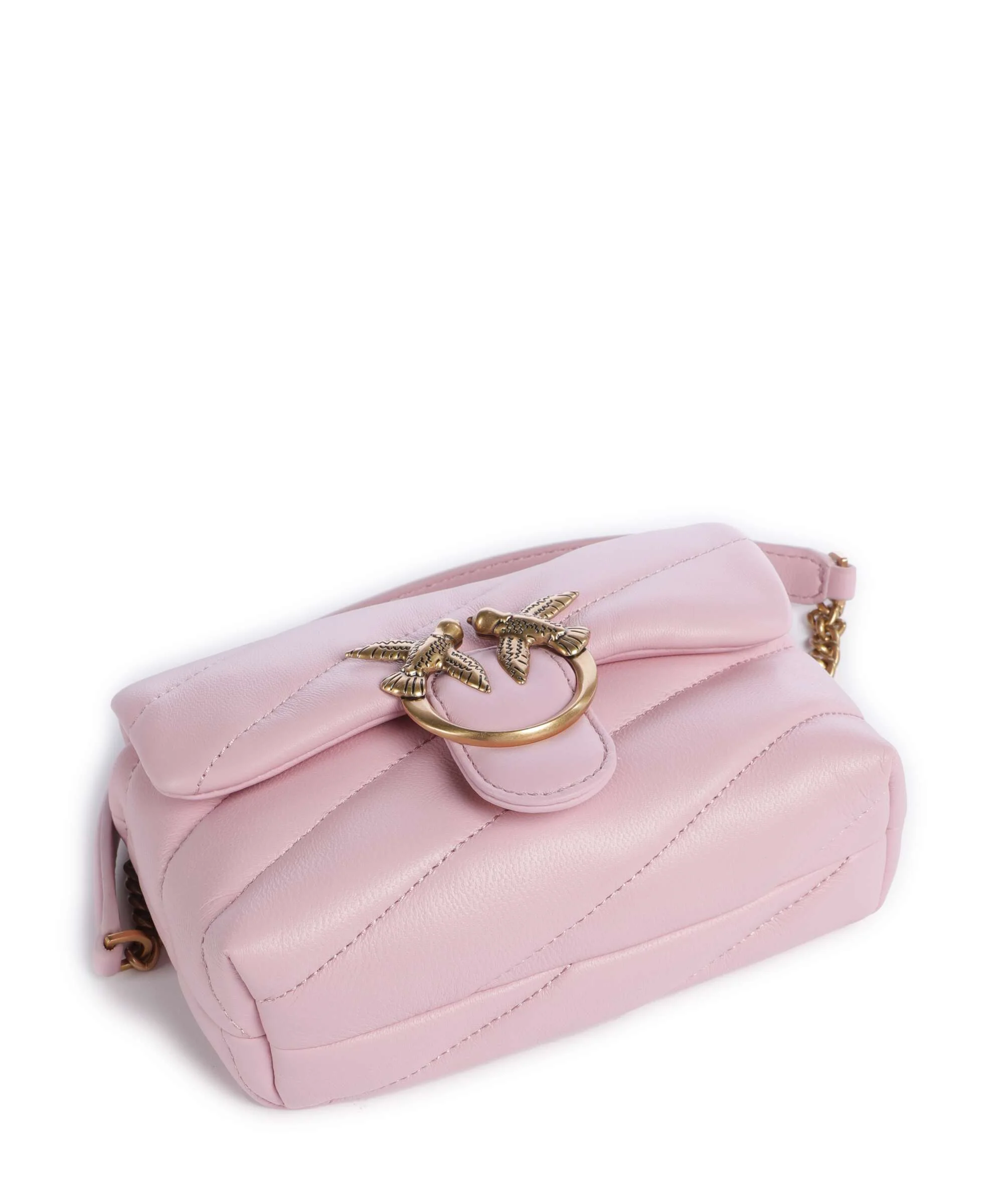 Pinko Love Puff Baby Sac porté épaule rosa chiaro/antique gold - Image 6