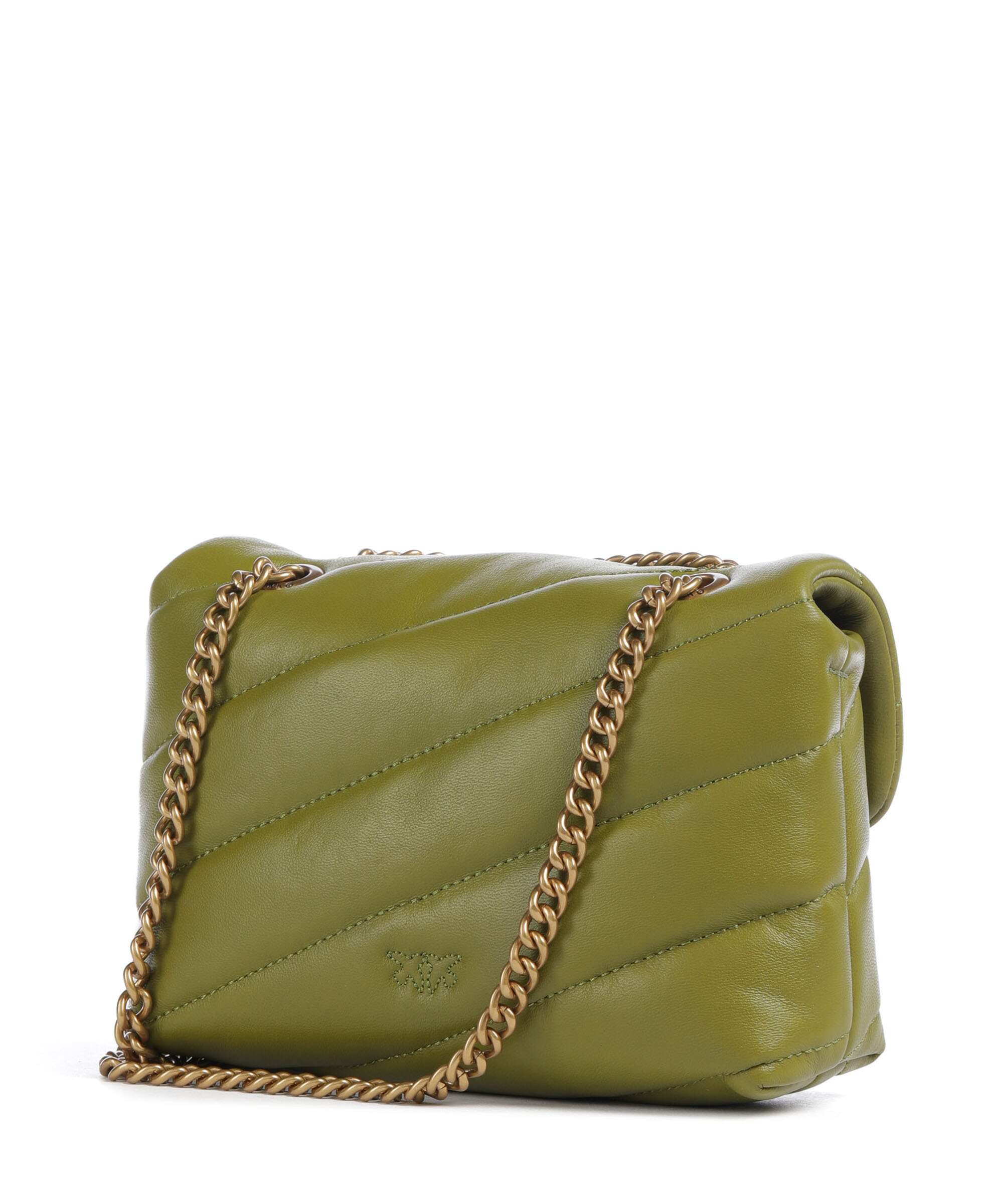 Pinko Love Puff Baby Sac porté épaule verde erba/antique gold - Image 2