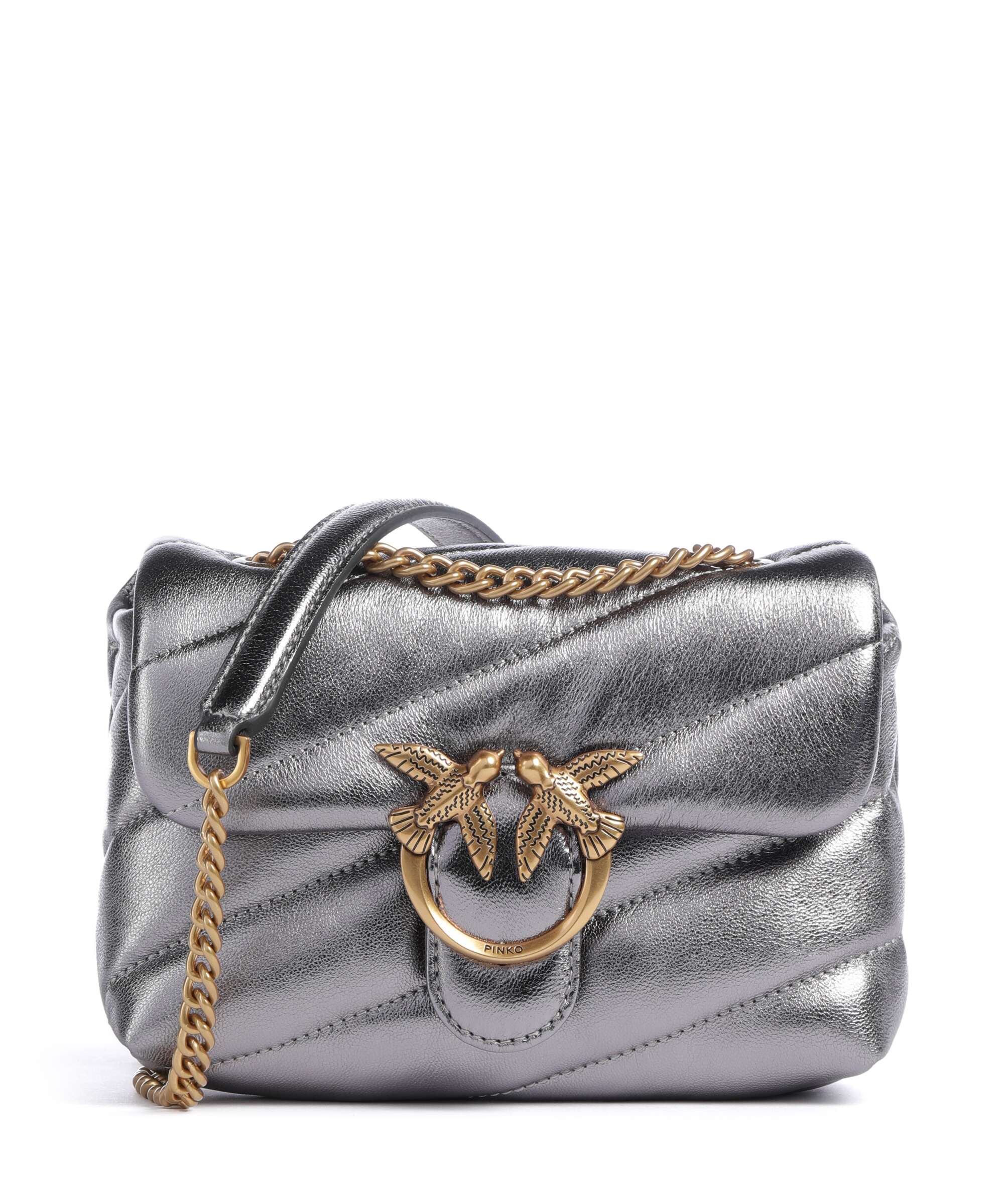Pinko Love Puff Baby Sac porté épaule antracite/antique gold