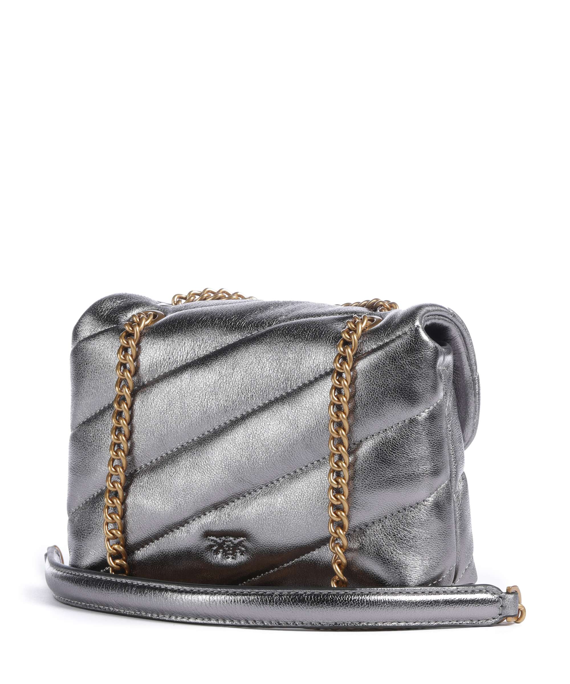 Pinko Love Puff Baby Sac porté épaule antracite/antique gold - Image 2