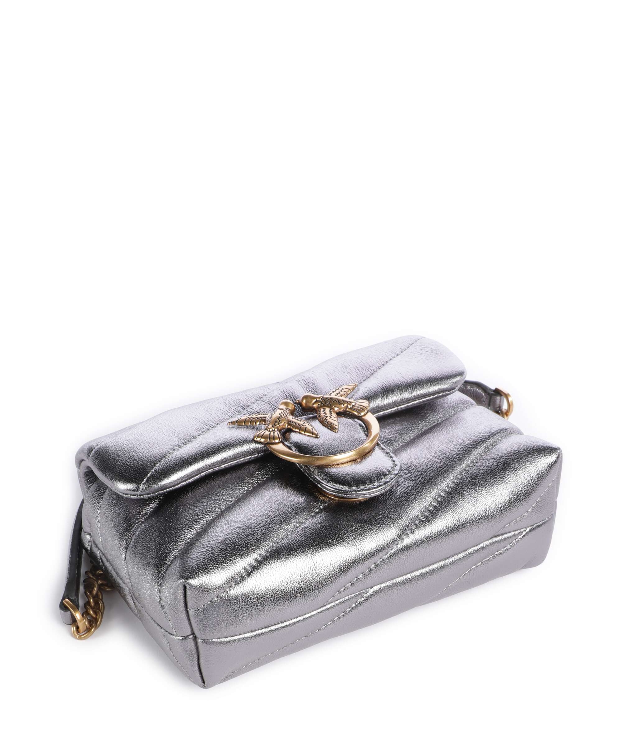 Pinko Love Puff Baby Sac porté épaule antracite/antique gold - Image 6