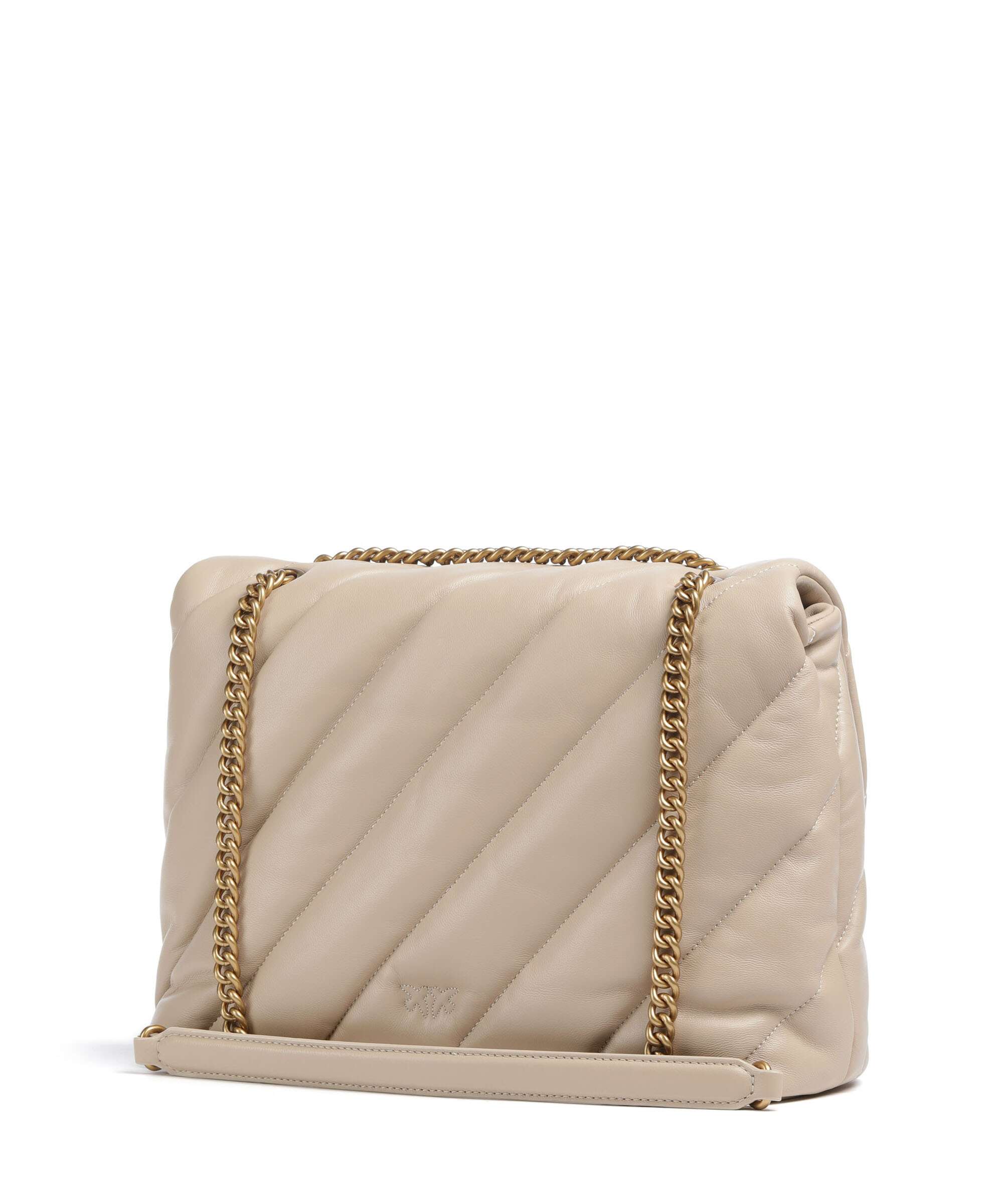 Pinko Love Puff Big Sac porté épaule beige/grigio fumo/antique gold - Image 2