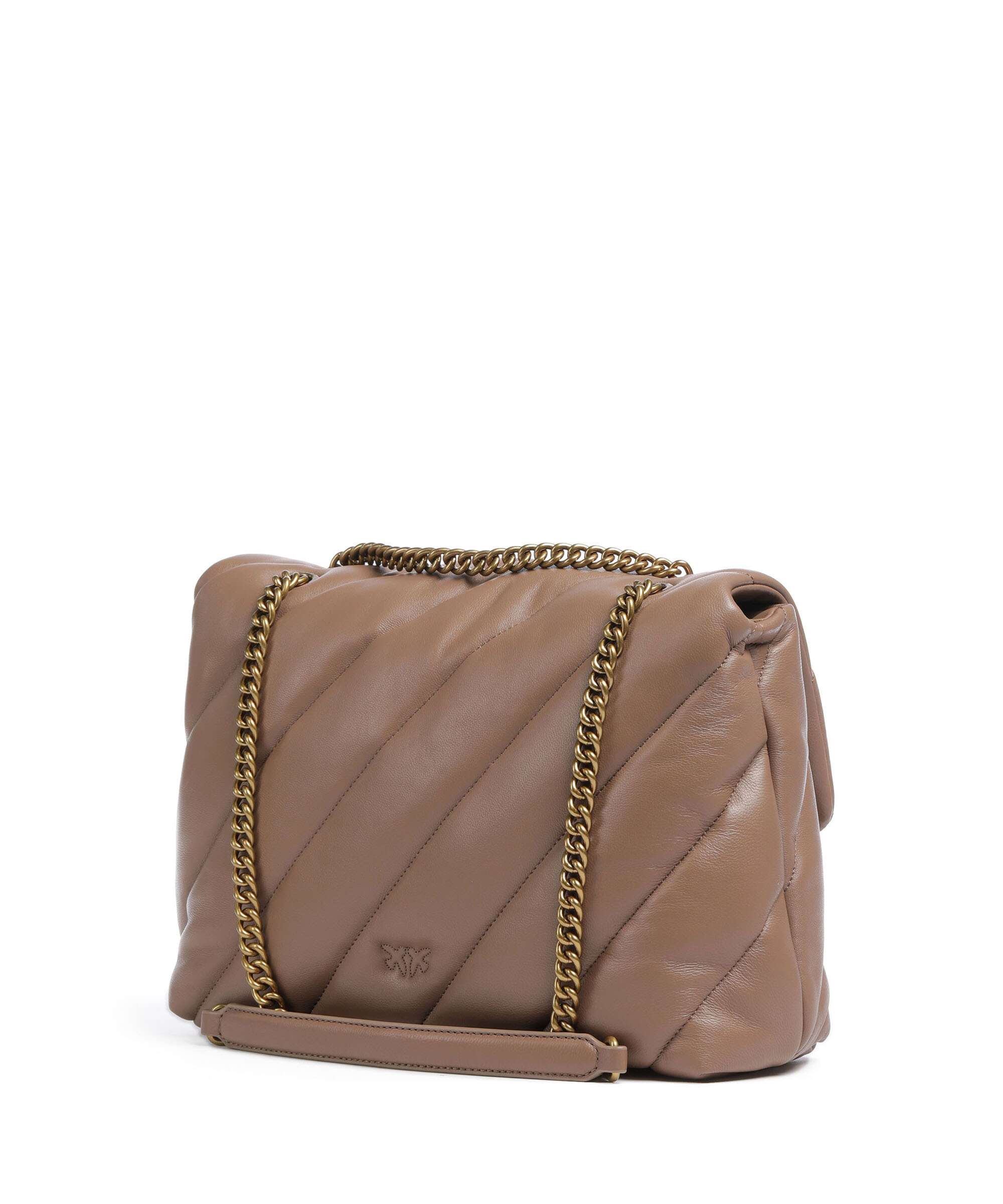 Pinko Love Puff Big Sac porté épaule biscotto zenzero/antique gold - Image 2