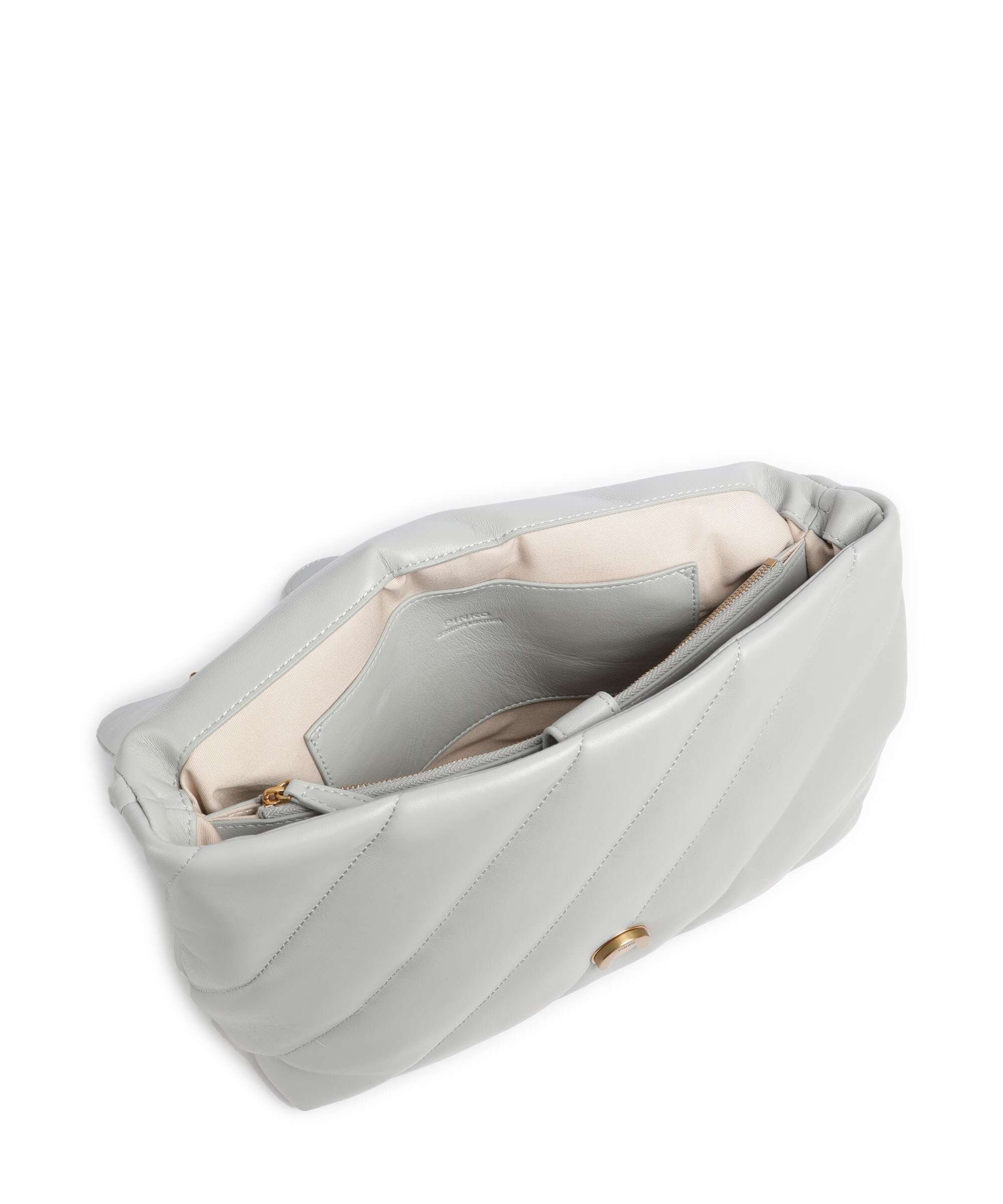 Pinko Love Puff Big Sac porté épaule grigio perla/antique gold - Image 5