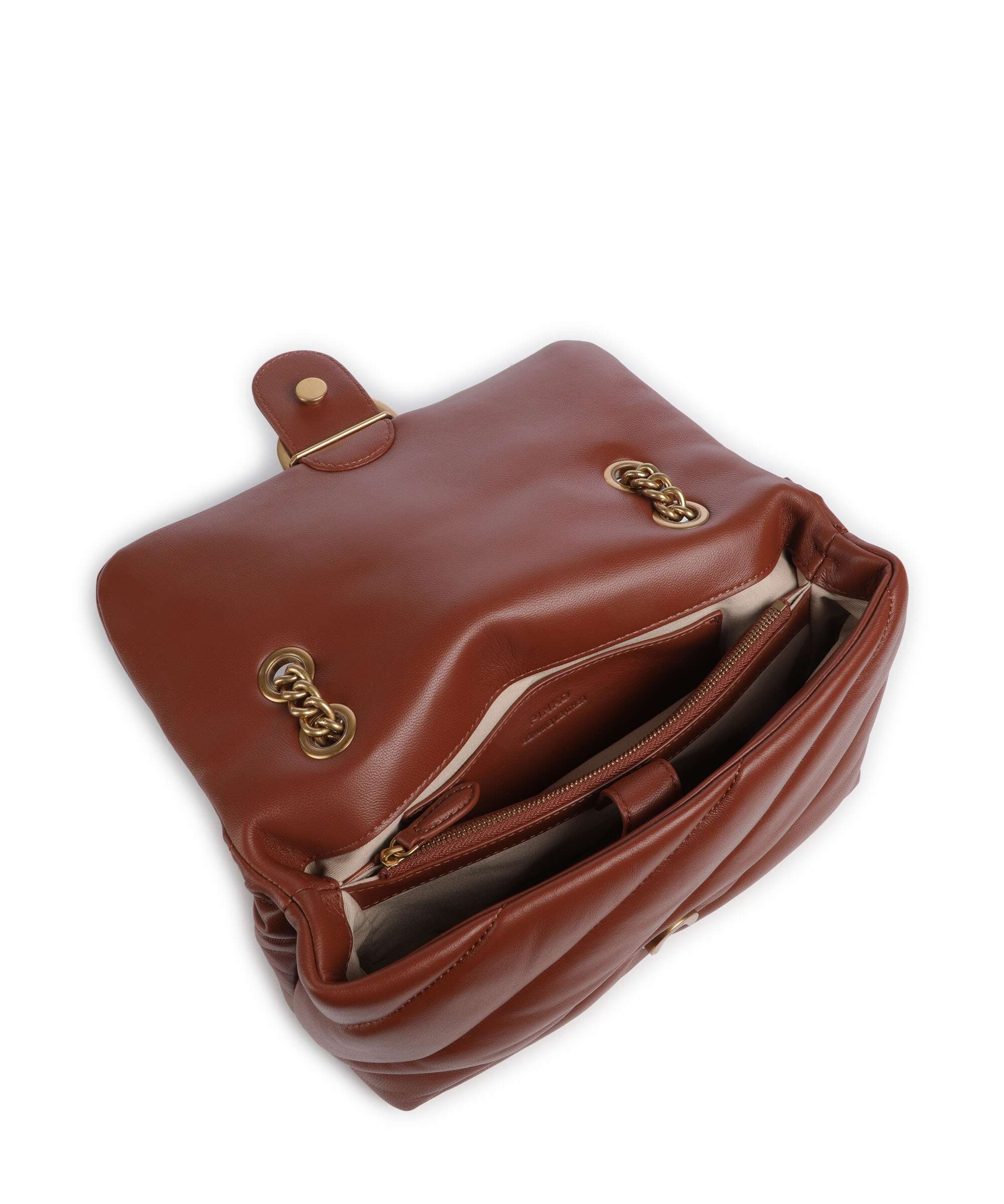 Pinko Love Puff Classic Sac porté épaule arabo/antique gold - Image 5