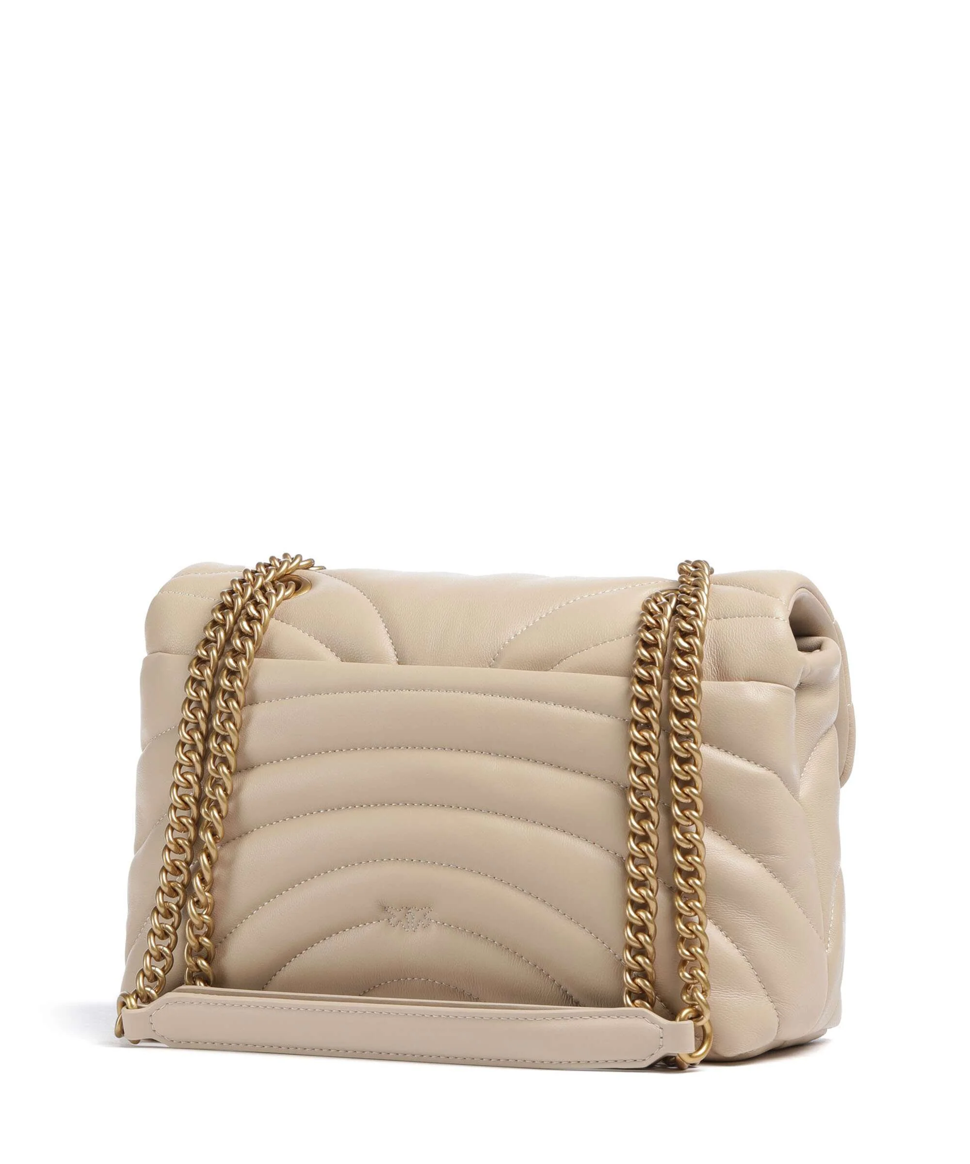 Pinko Love Puff Classic Sac porté épaule beige/grigio fumo/antique gold - Image 2