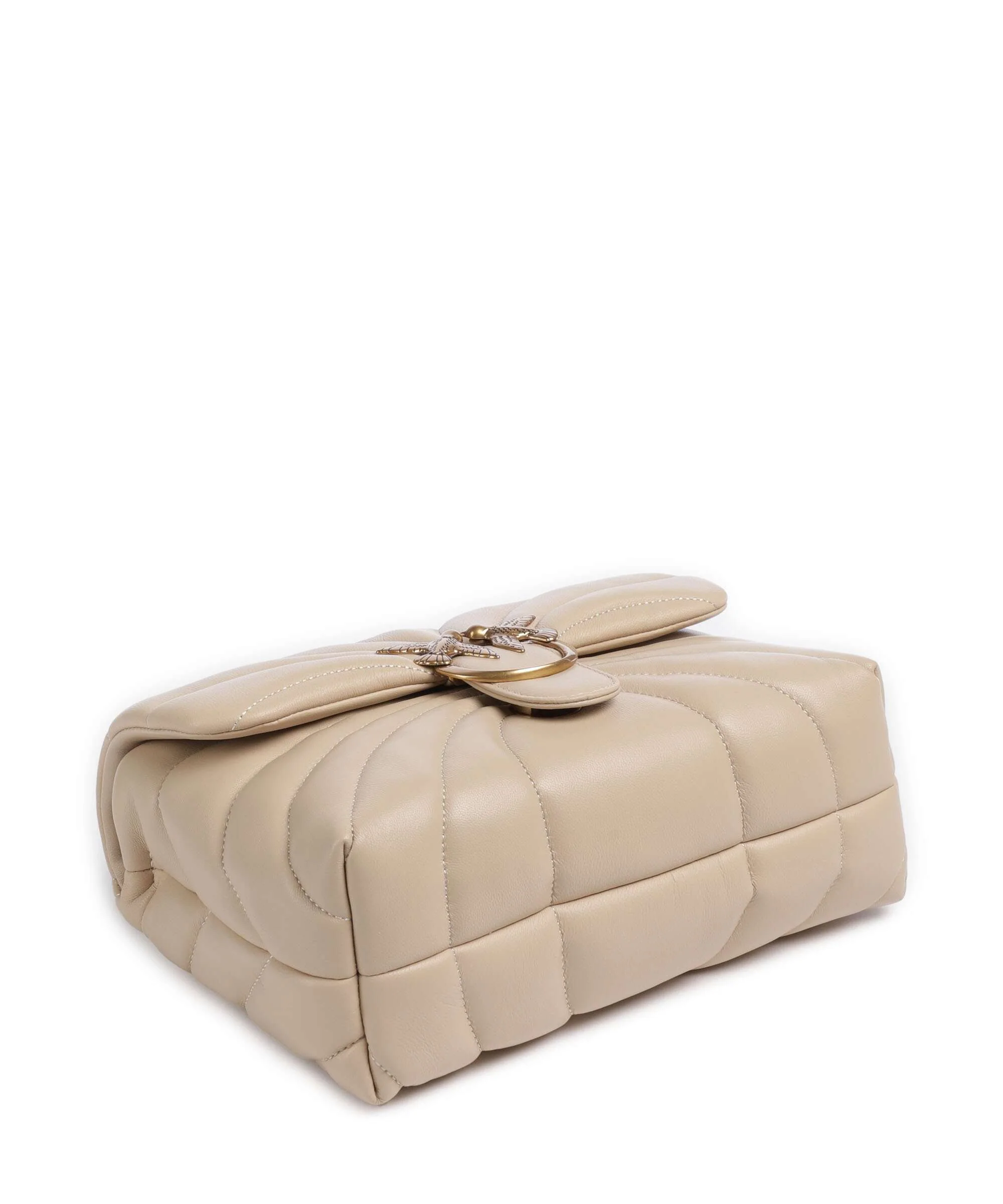 Pinko Love Puff Classic Sac porté épaule beige/grigio fumo/antique gold - Image 6