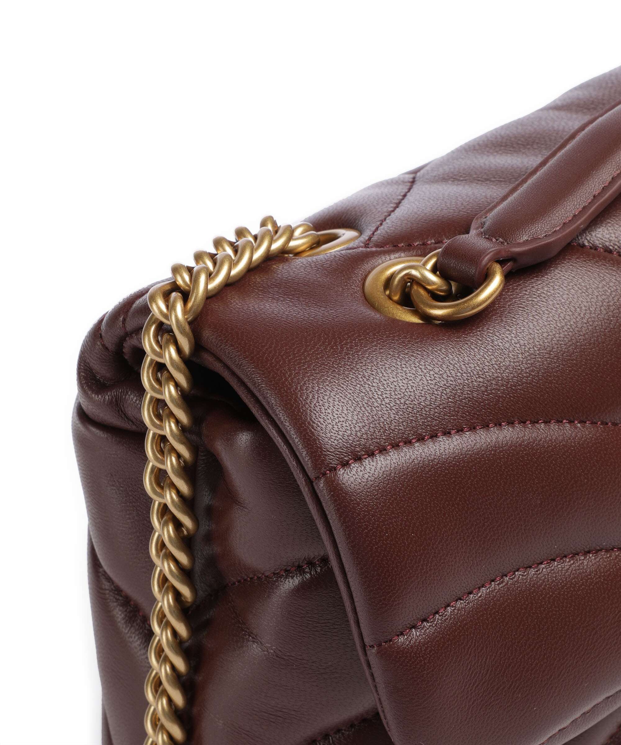 Pinko Love Puff Classic Sac porté épaule burgundy wine/antique gold - Image 5