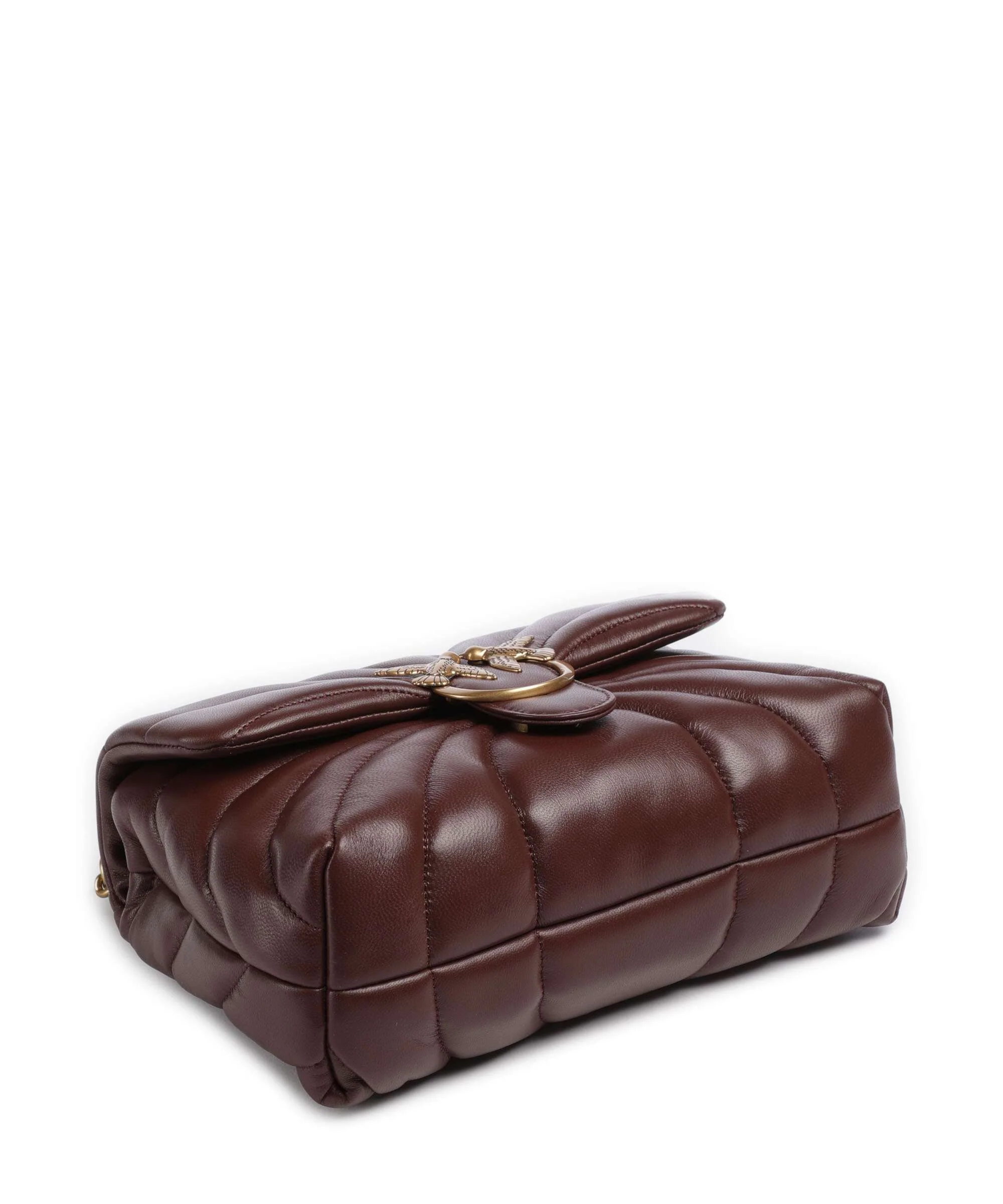 Pinko Love Puff Classic Sac porté épaule burgundy wine/antique gold - Image 6