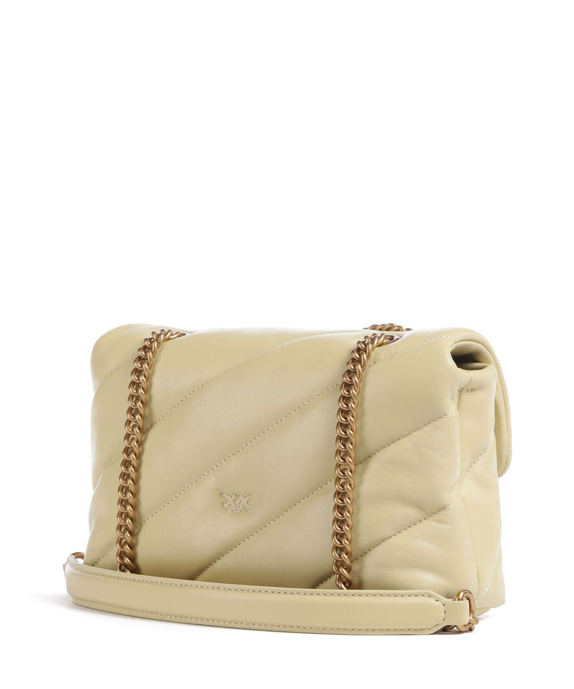 Pinko Love Puff Mini Sac porté épaule giallo vaniglia/antique gold - Image 2
