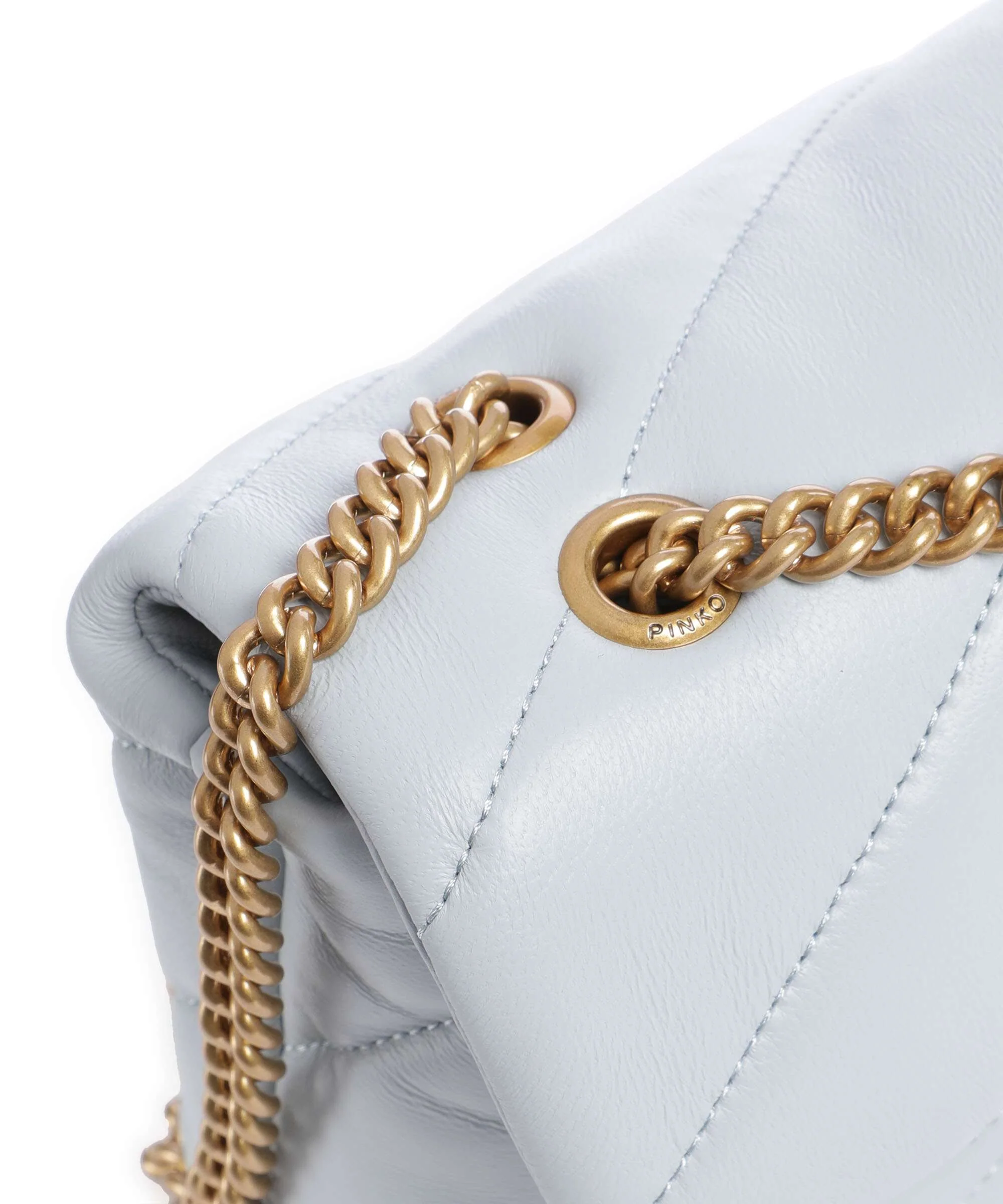 Pinko Love Puff Mini Sac porté épaule azzurro celeste/antique gold - Image 5