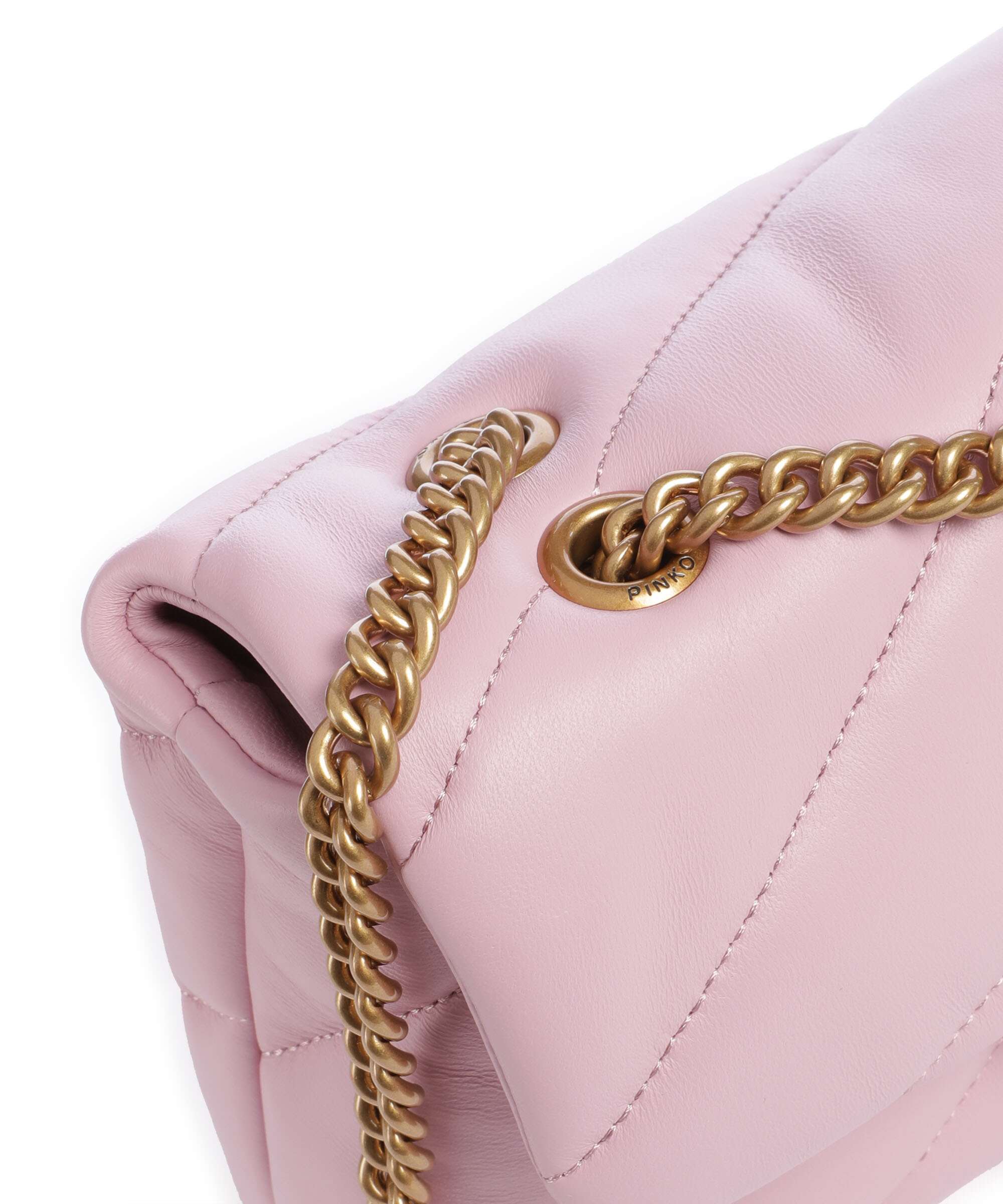 Pinko Love Puff Mini Sac porté épaule rosa chiaro/antique gold - Image 5