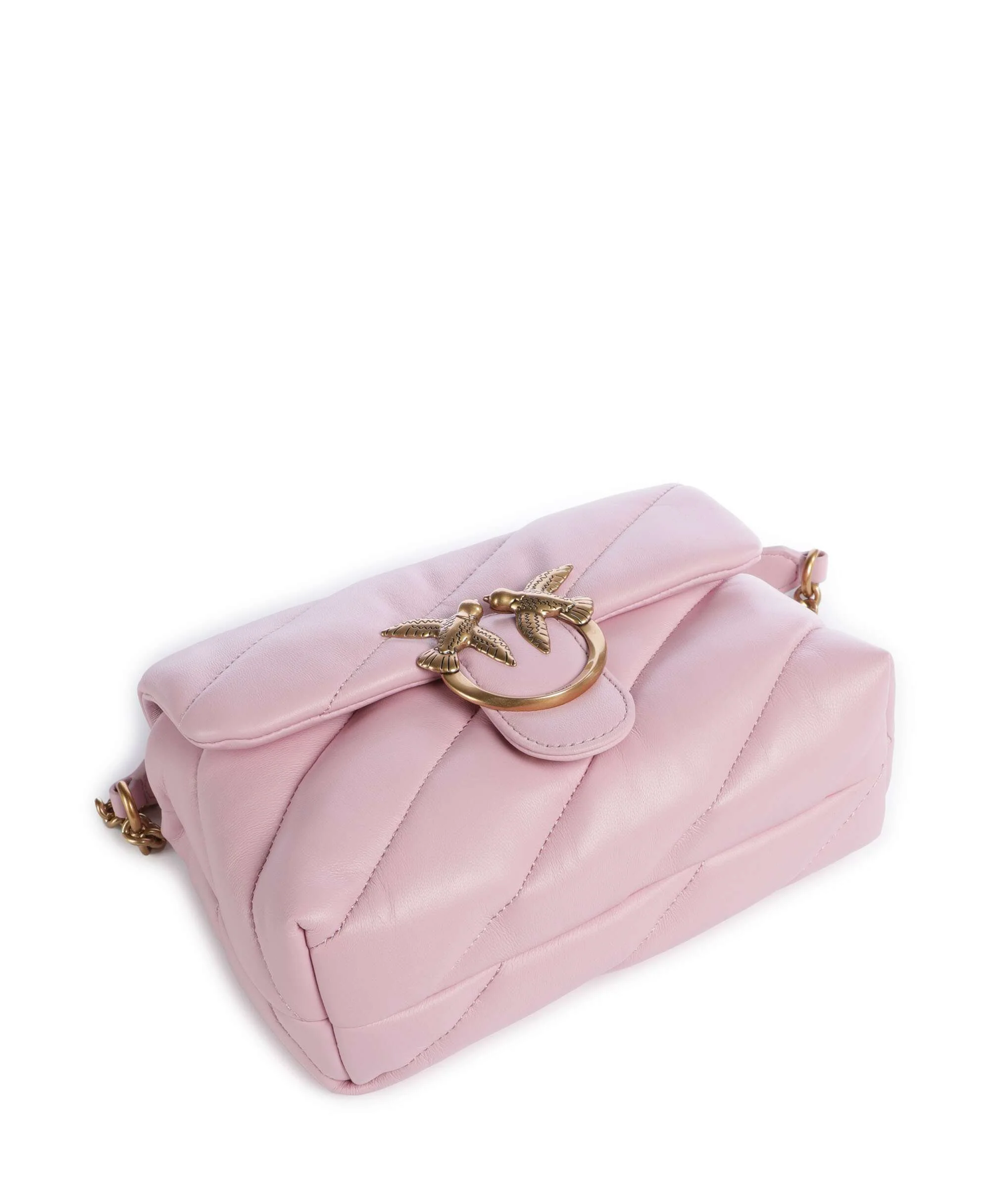 Pinko Love Puff Mini Sac porté épaule rosa chiaro/antique gold - Image 6