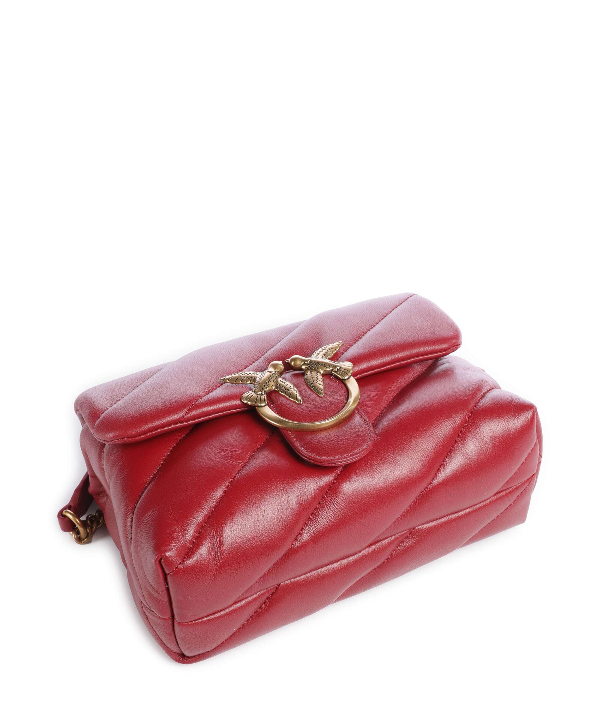 Pinko Love Puff Mini Sac porté épaule rosso scuro/antique gold - Image 6