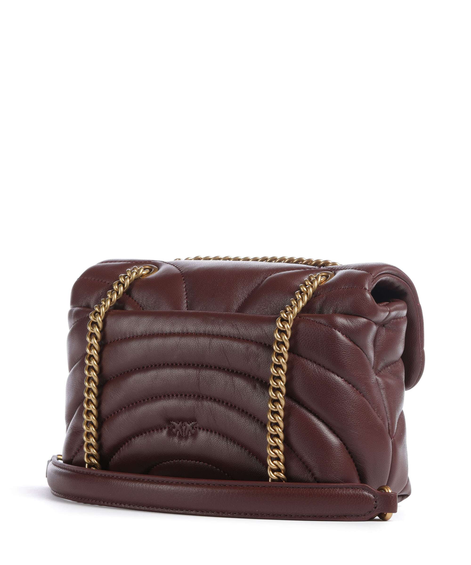 Pinko Love Puff Mini Sac porté épaule burgundy wine/antique gold - Image 2