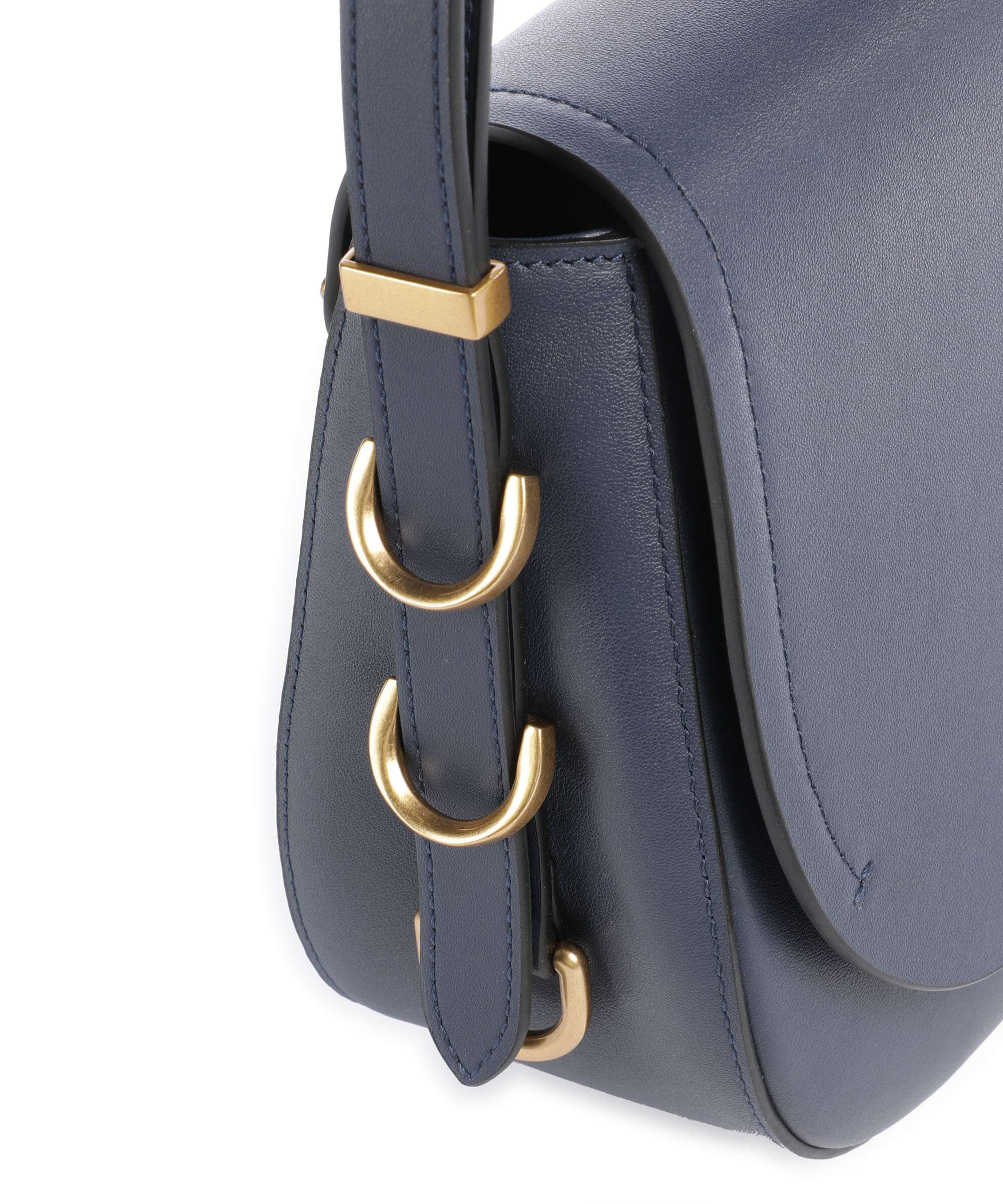 Pinko Saddle Classic Sac bandoulière blu indaco ombroso/antique gold - Image 4