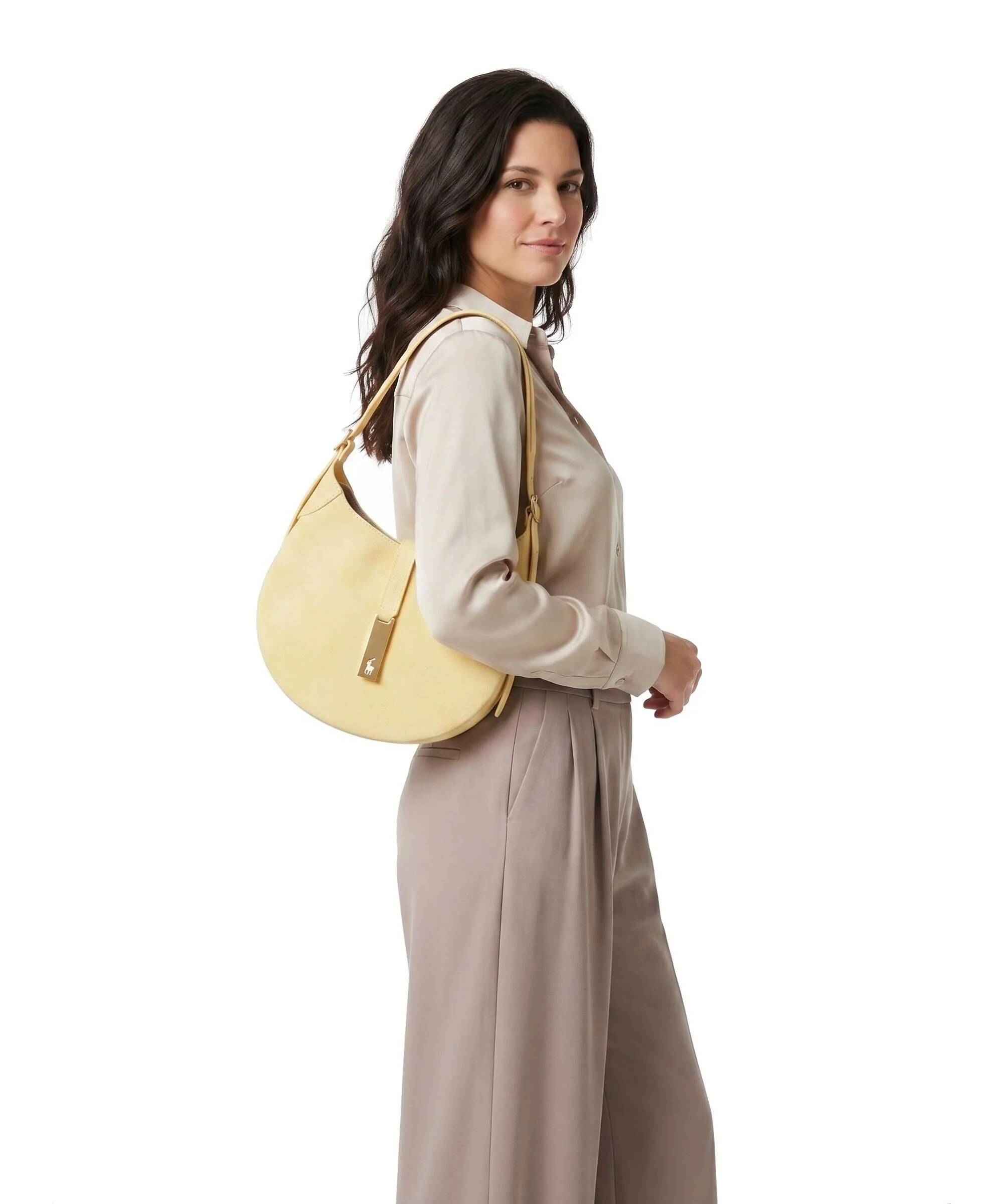 Polo Ralph Lauren ID Collection Small Sac porté épaule lemon meringue - Image 3