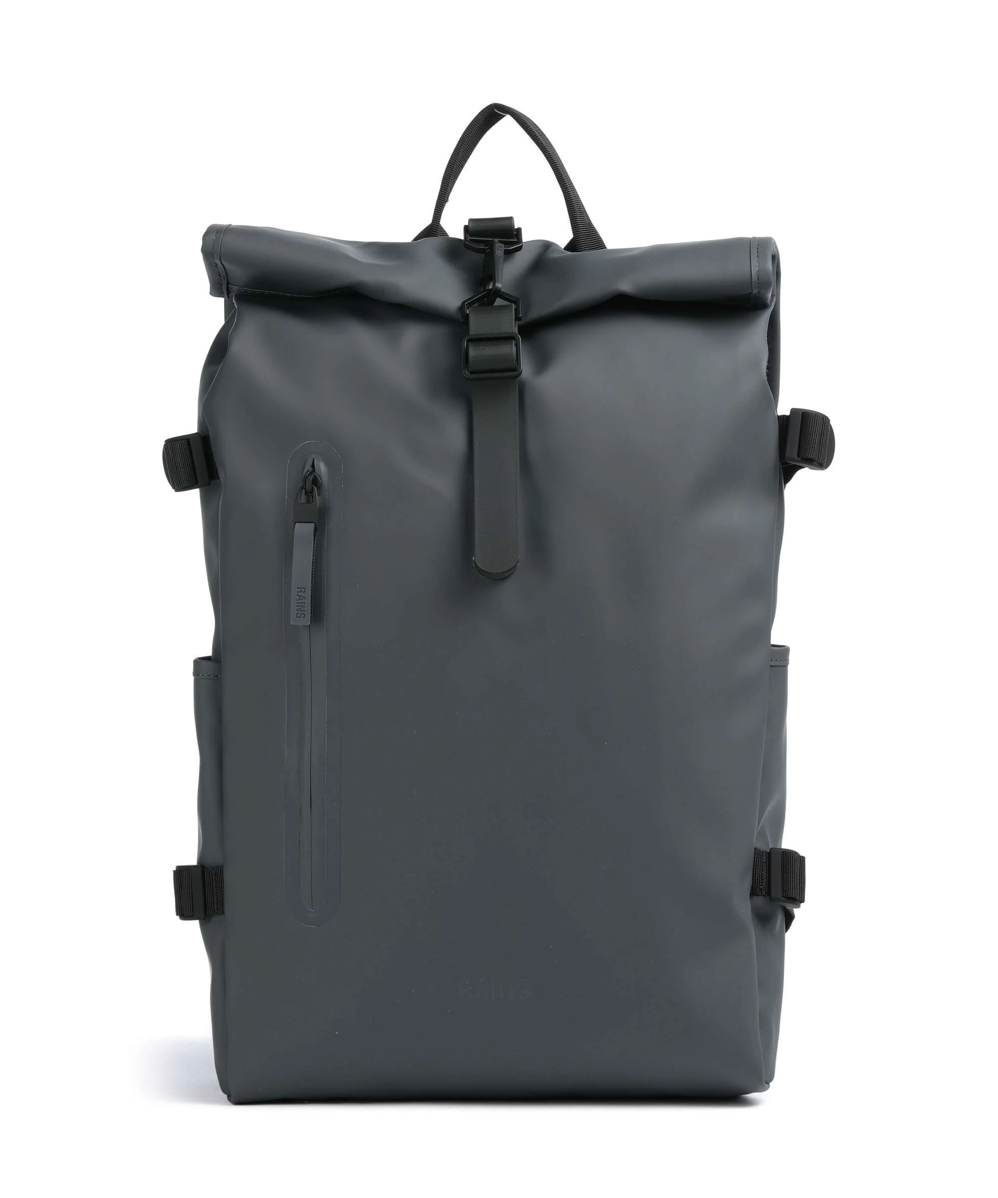 Rains Large Sac à dos roll-top dark grey