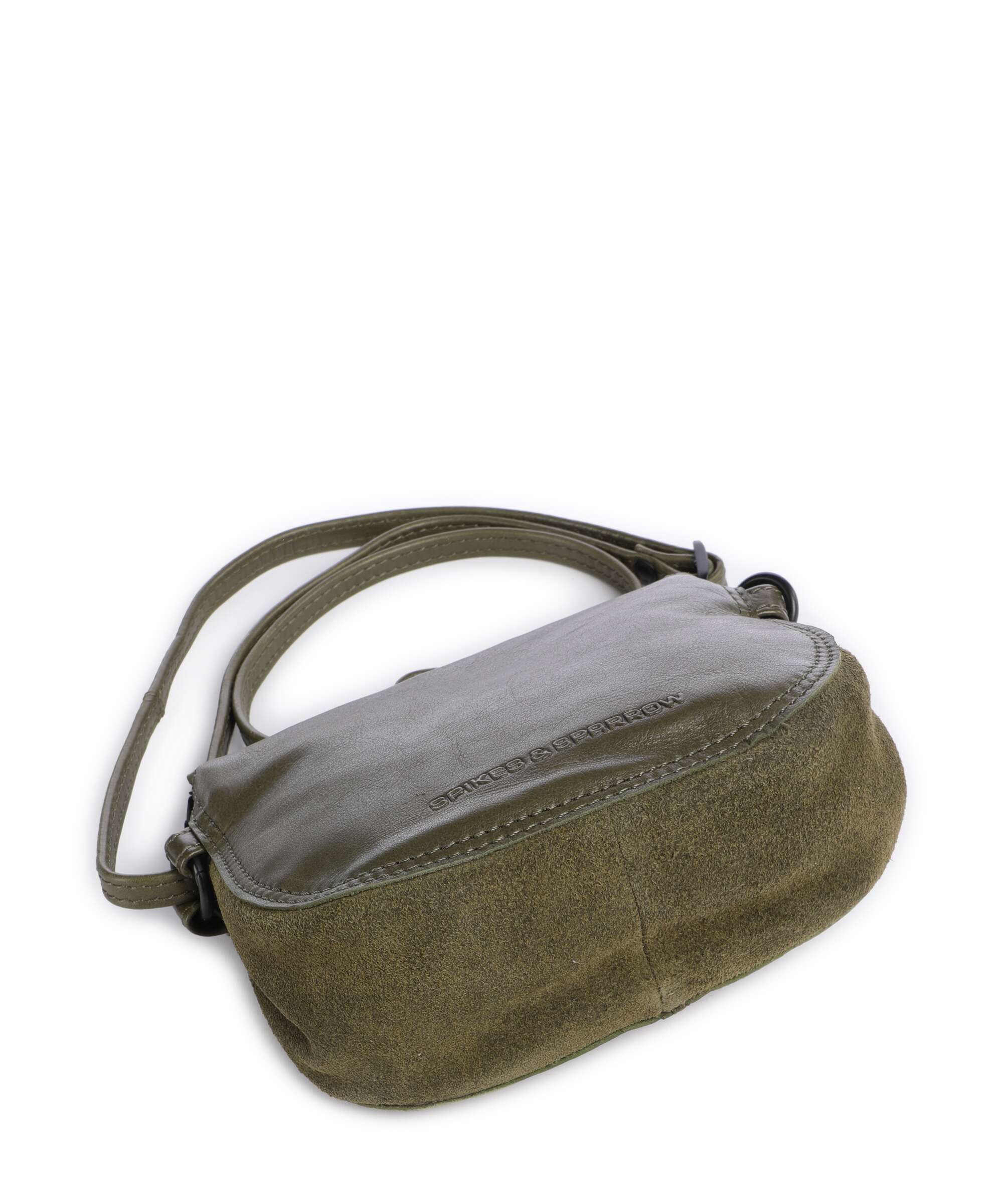 Spikes & Sparrow Suede Mix Delaine Sac bandoulière green - Image 4